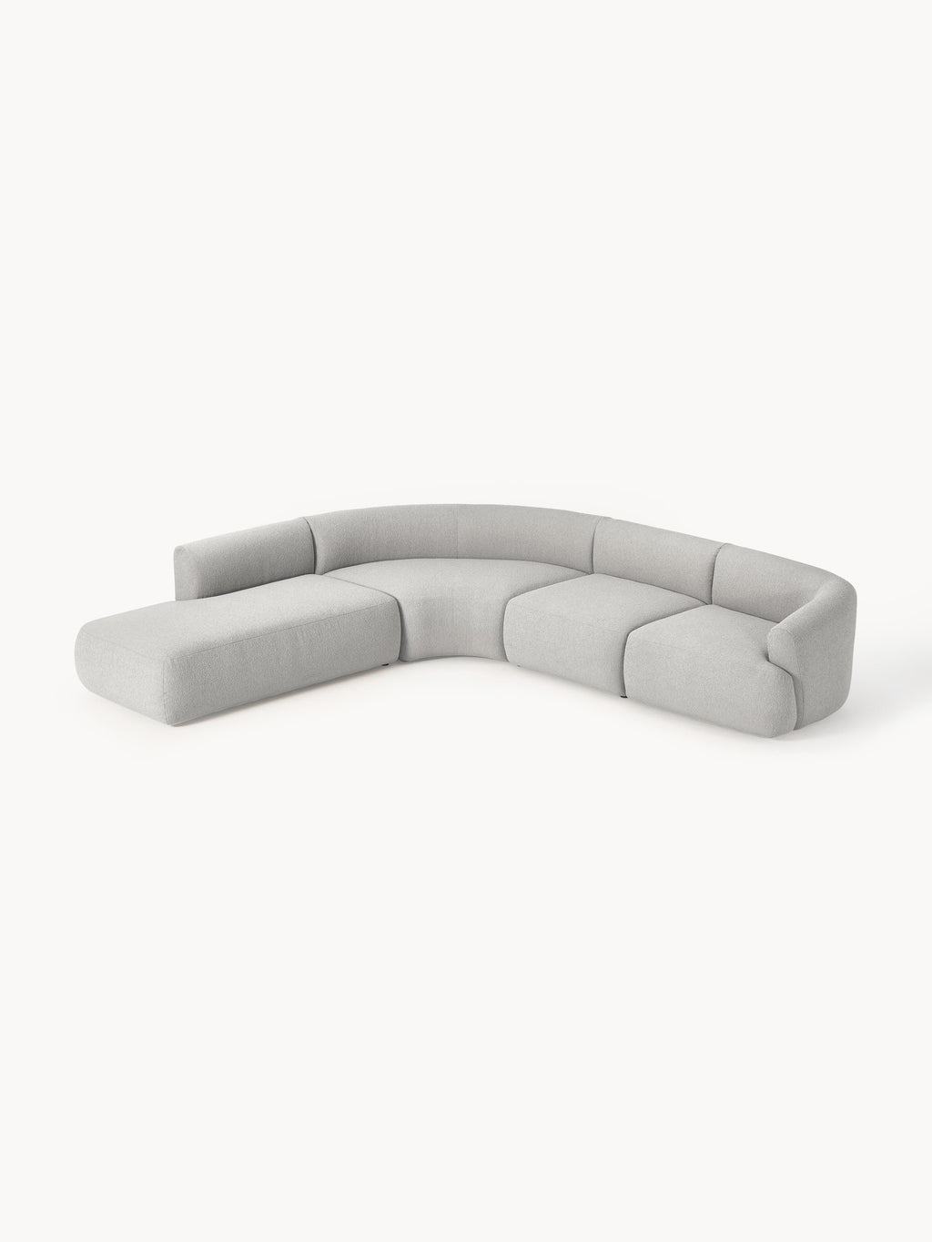 Sofia Modular Bouclé Corner Sofa (4-seater)