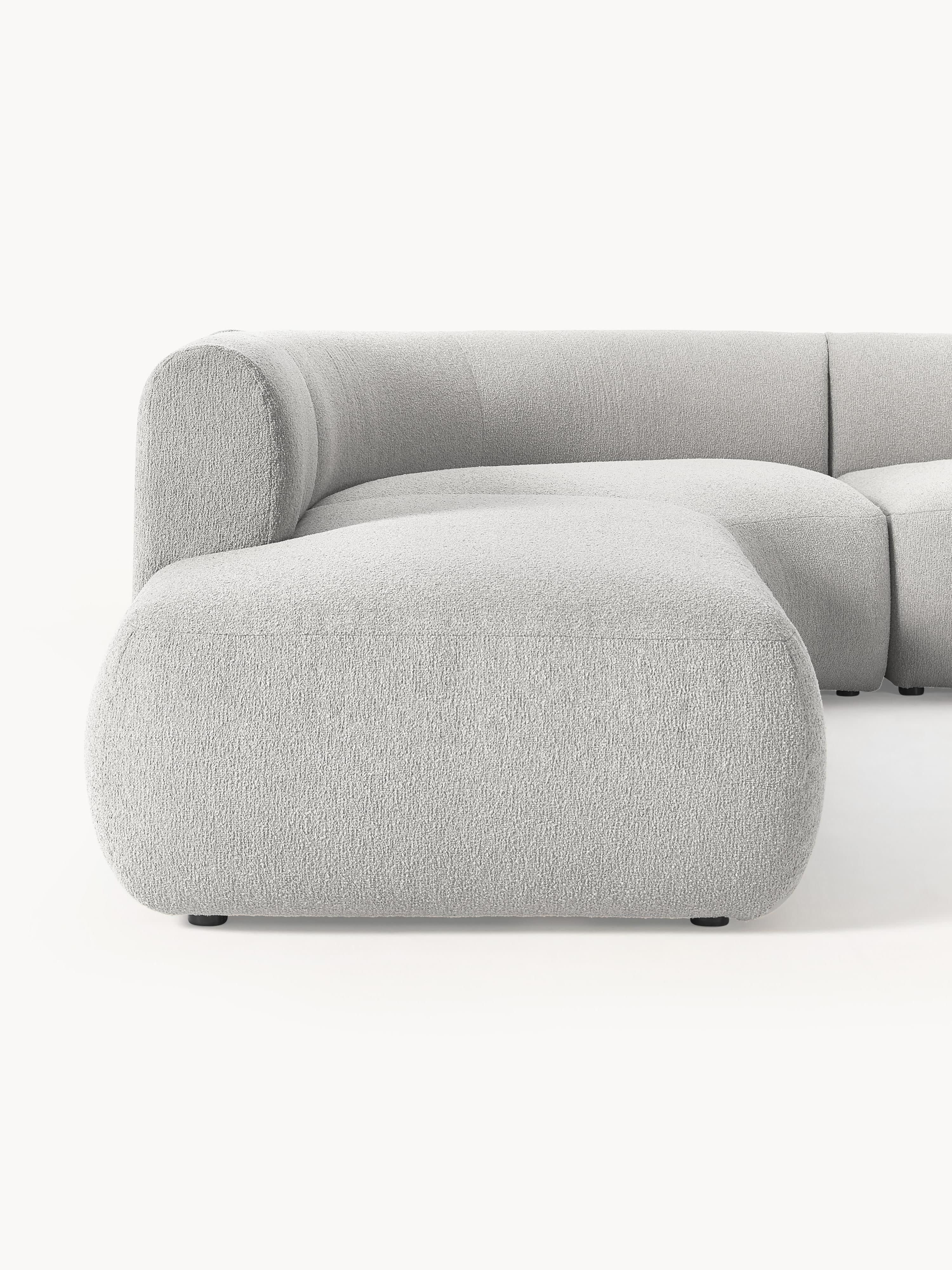 Sofia Modular Bouclé Corner Sofa (4-seater)