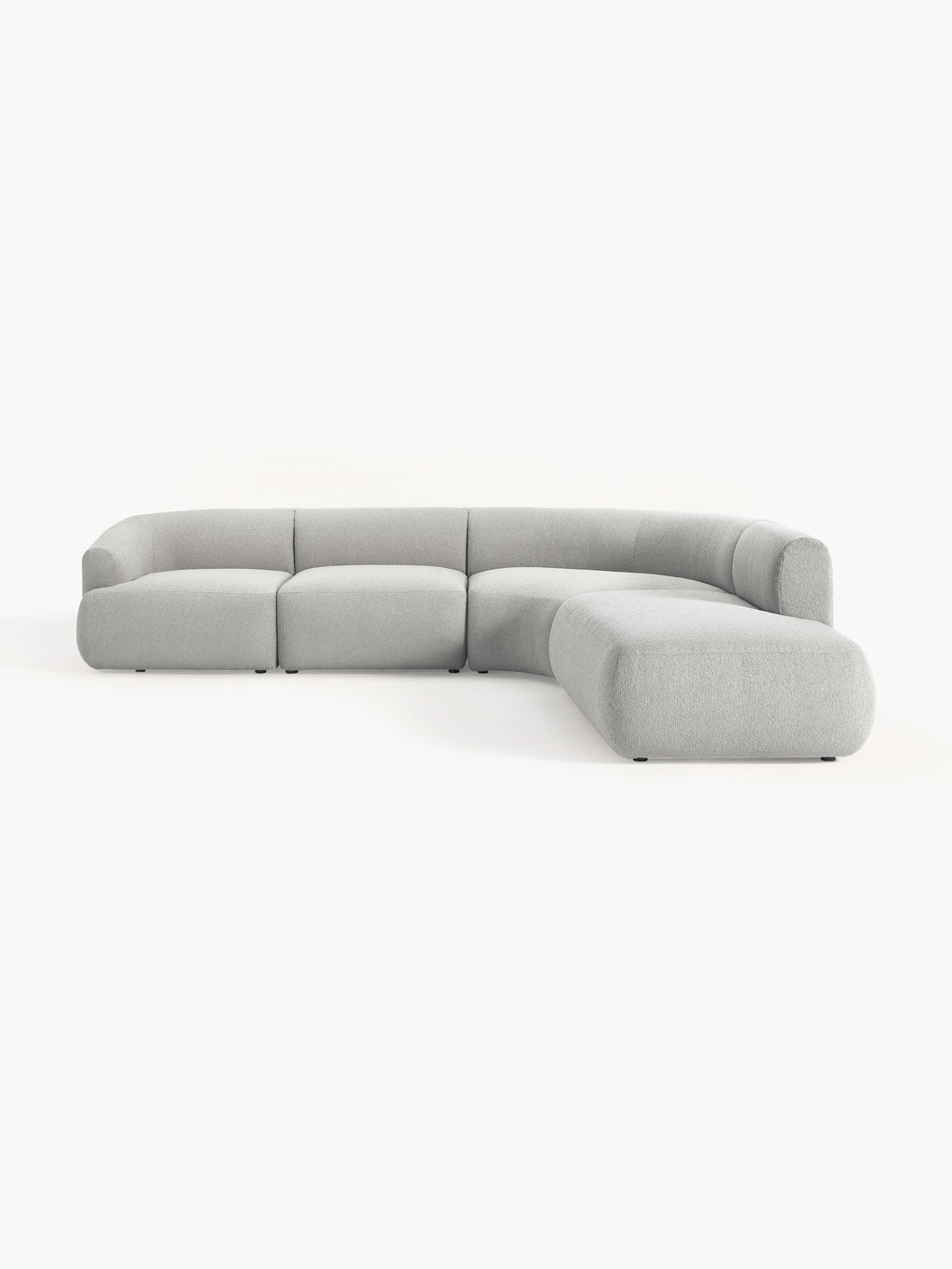 Sofia Modular Bouclé Corner Sofa (4-seater)