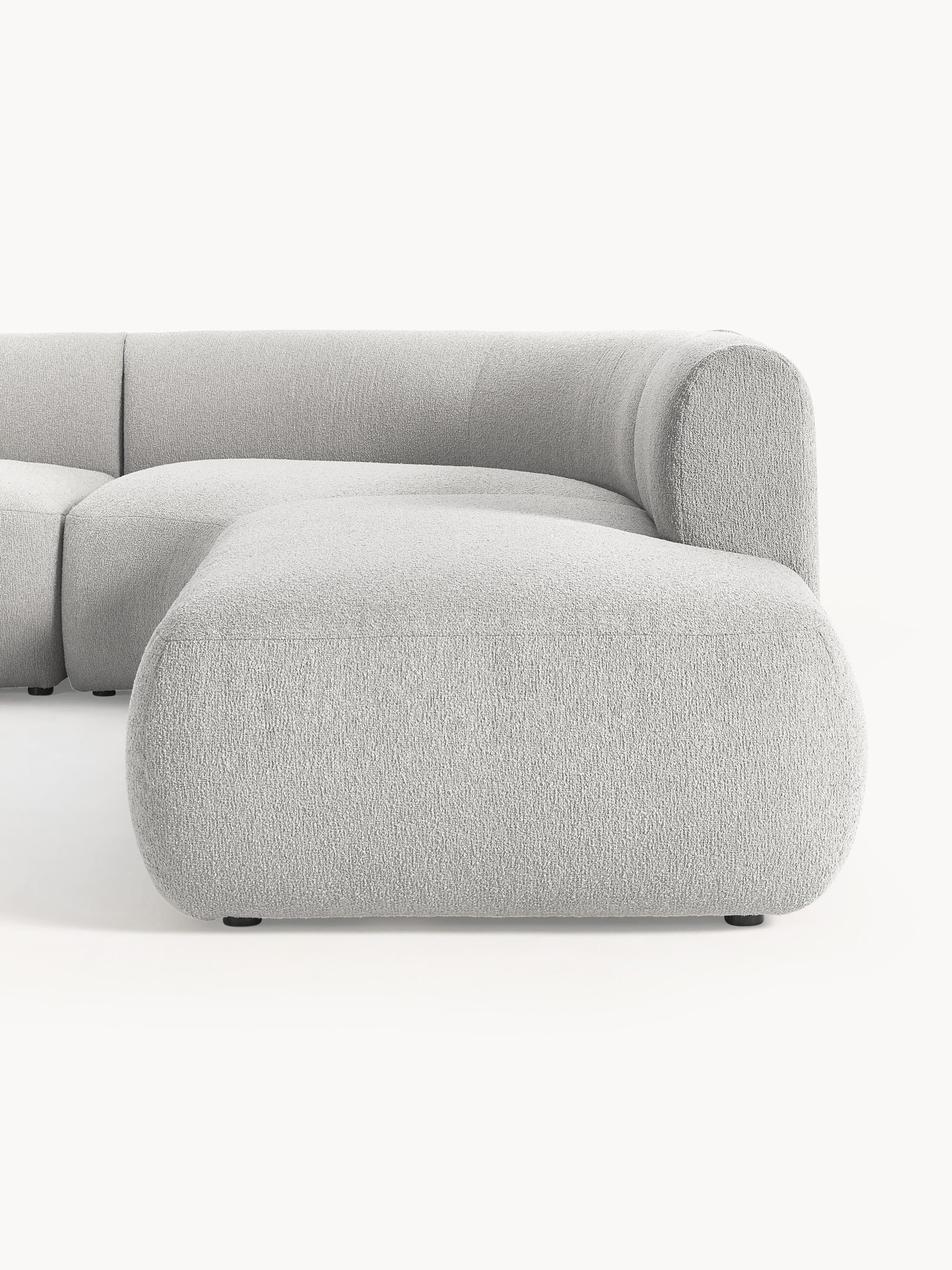 Sofia Modular Bouclé Corner Sofa (4-seater)