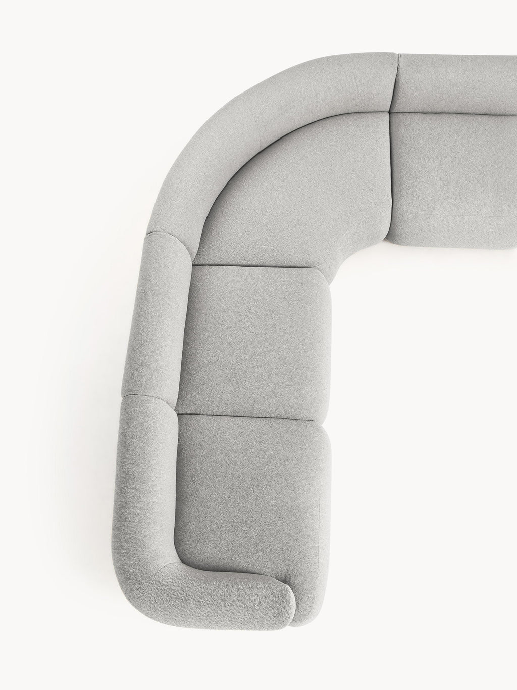 Sofia Modular Bouclé Corner Sofa (4-seater)