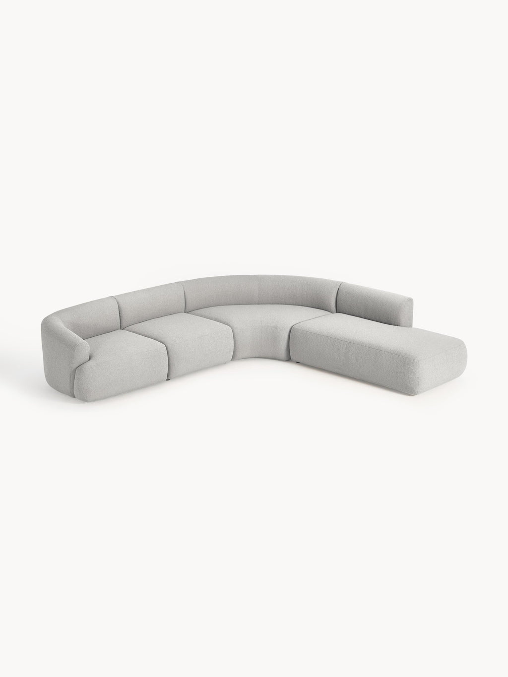 Sofia Modular Bouclé Corner Sofa (4-seater)
