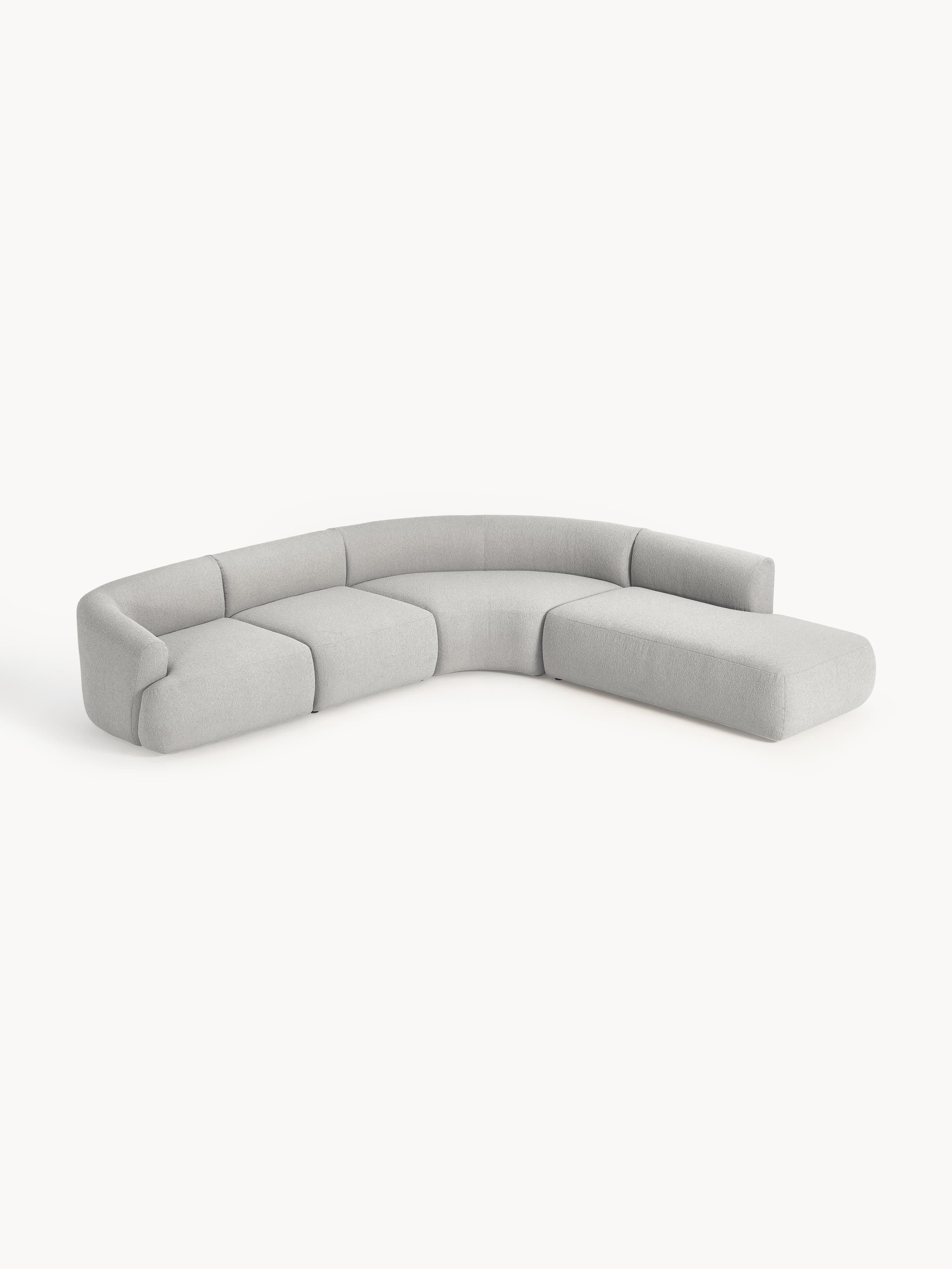 Sofia Modular Bouclé Corner Sofa (4-seater)