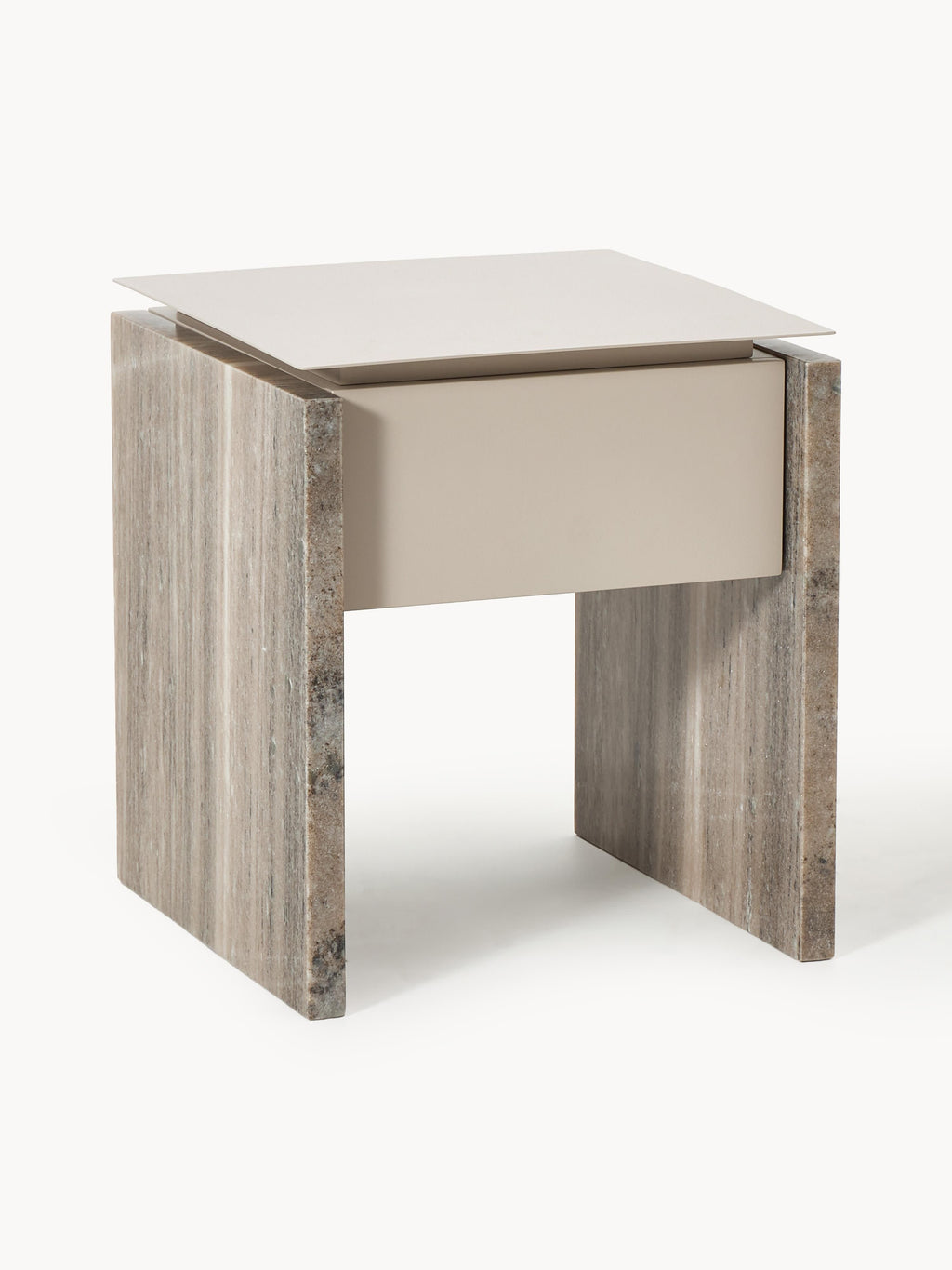 Gallery image 1 - Marble and Metal Bedside Table Bruce