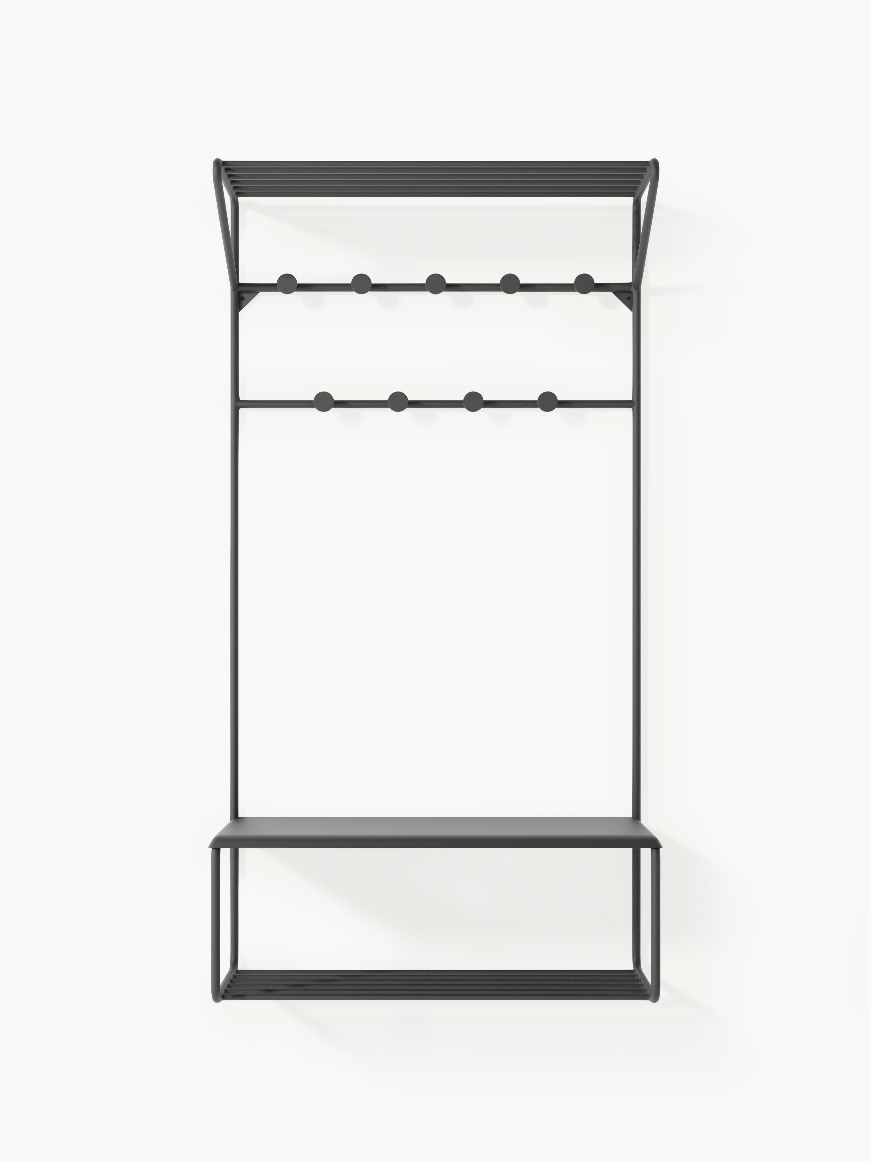 Nash Wall-Mounted Metal Coat Rack