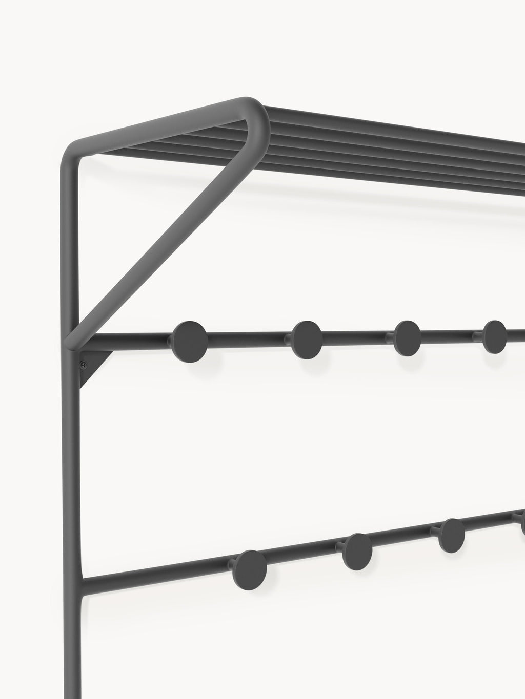 Nash Wall-Mounted Metal Coat Rack