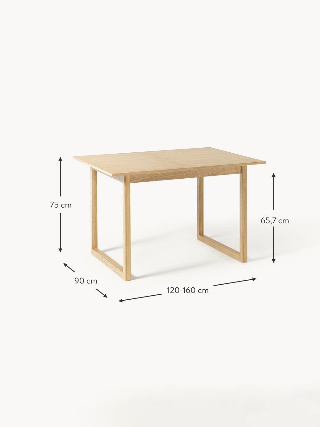 Calla Extendable Dining Table, in various sizes