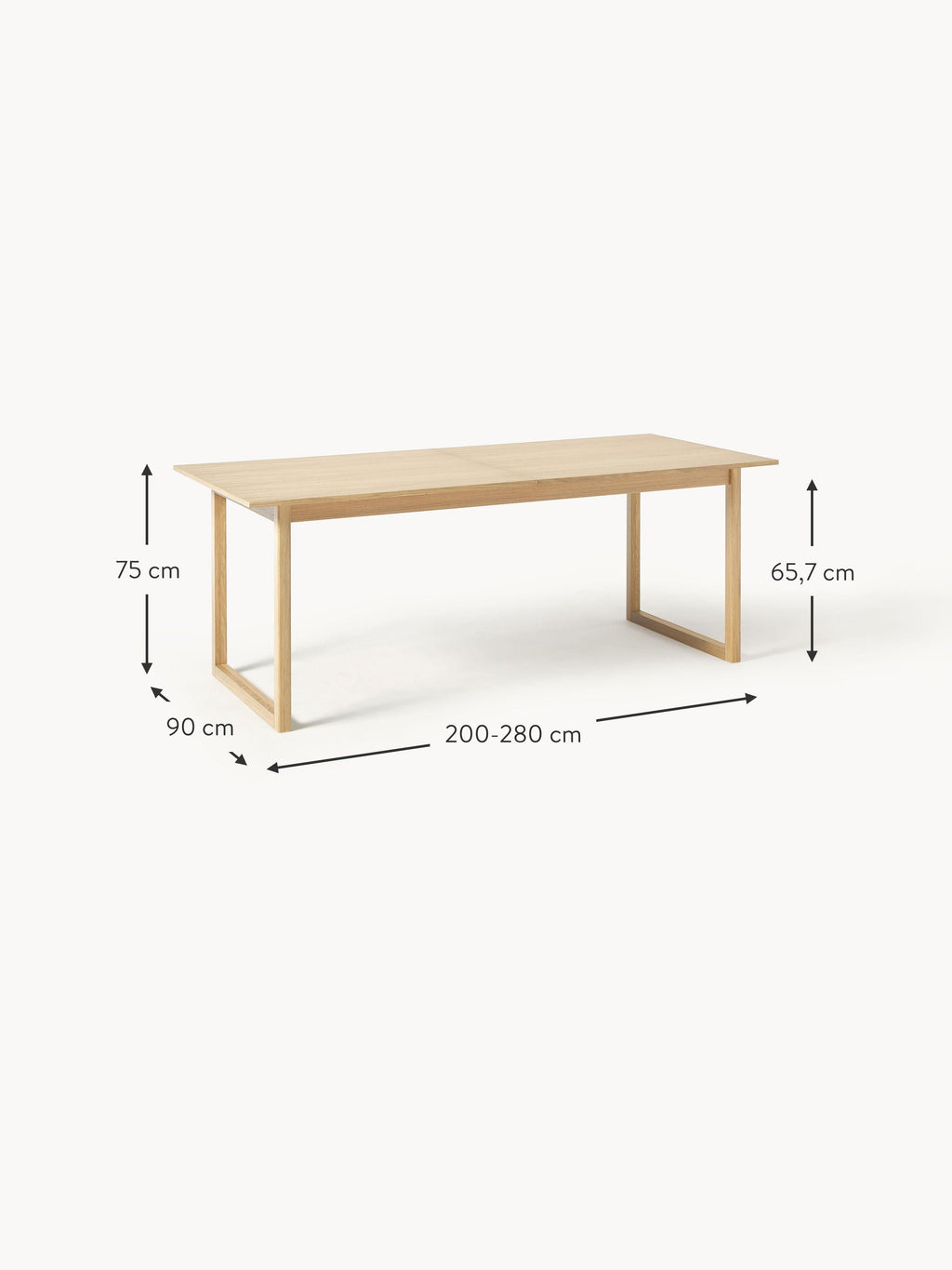 Calla Extendable Dining Table, in various sizes