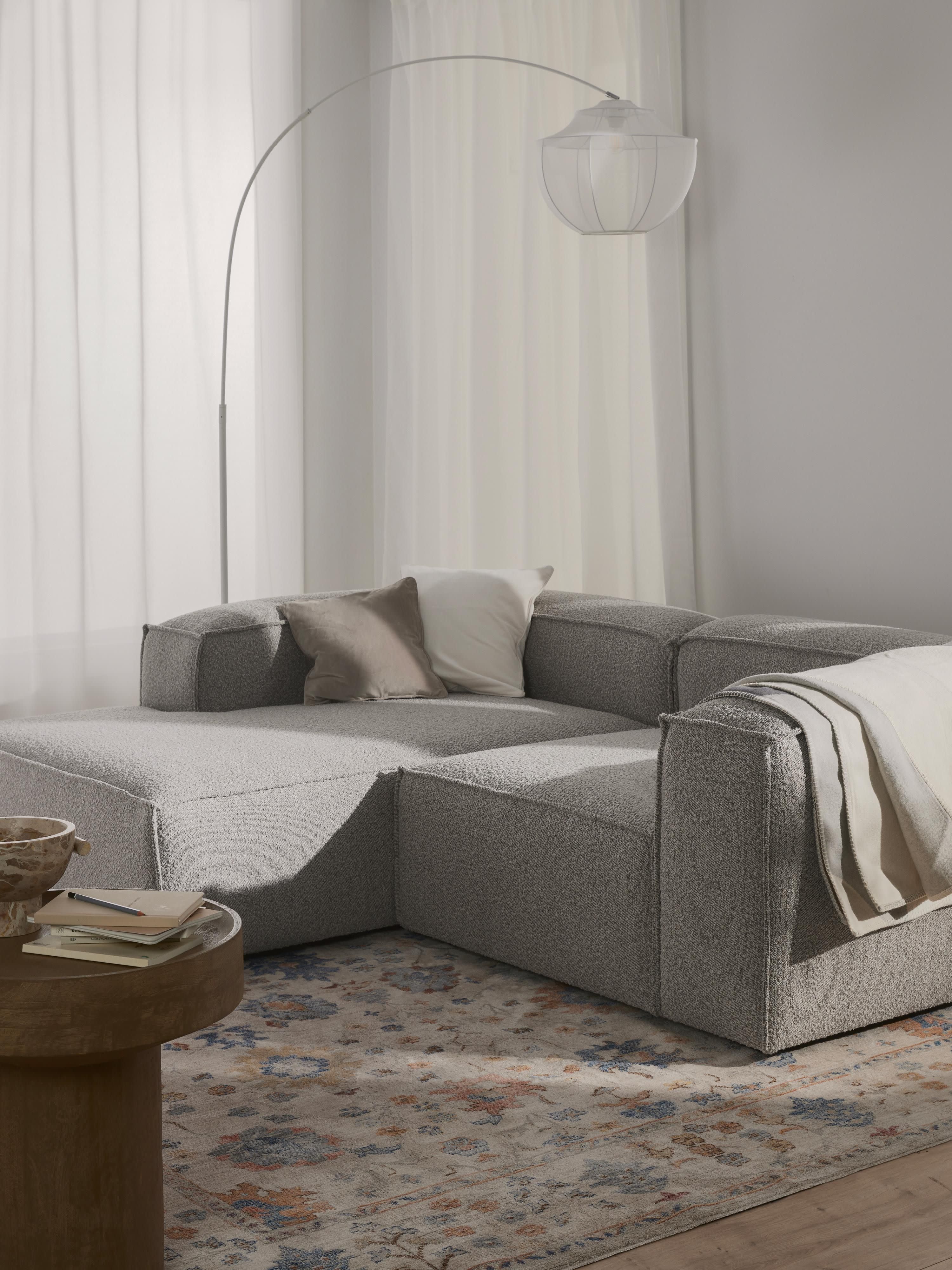Lennon Bouclé Modular Corner Sofa (3-seater)
