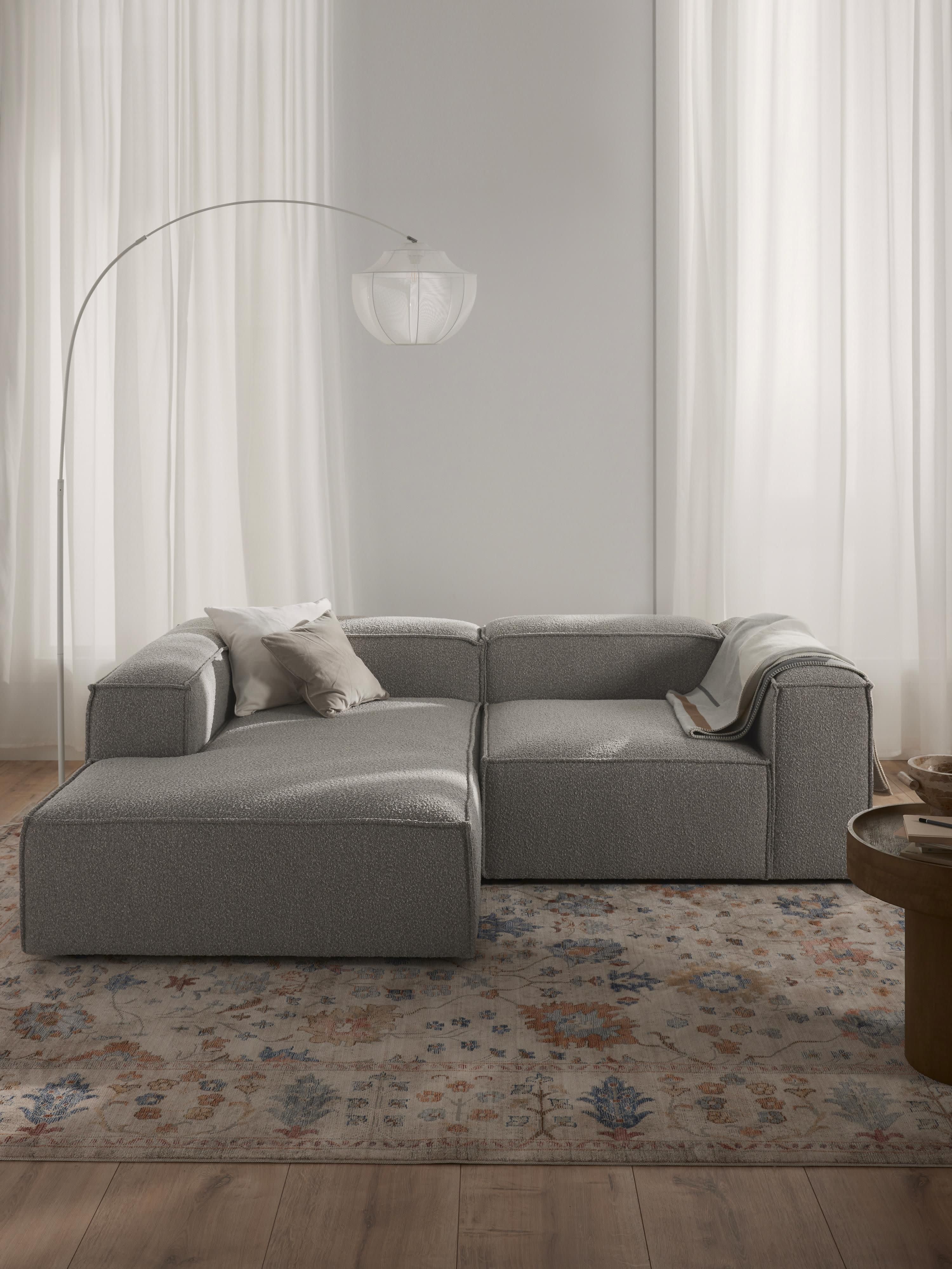 Lennon Bouclé Modular Corner Sofa (3-seater)