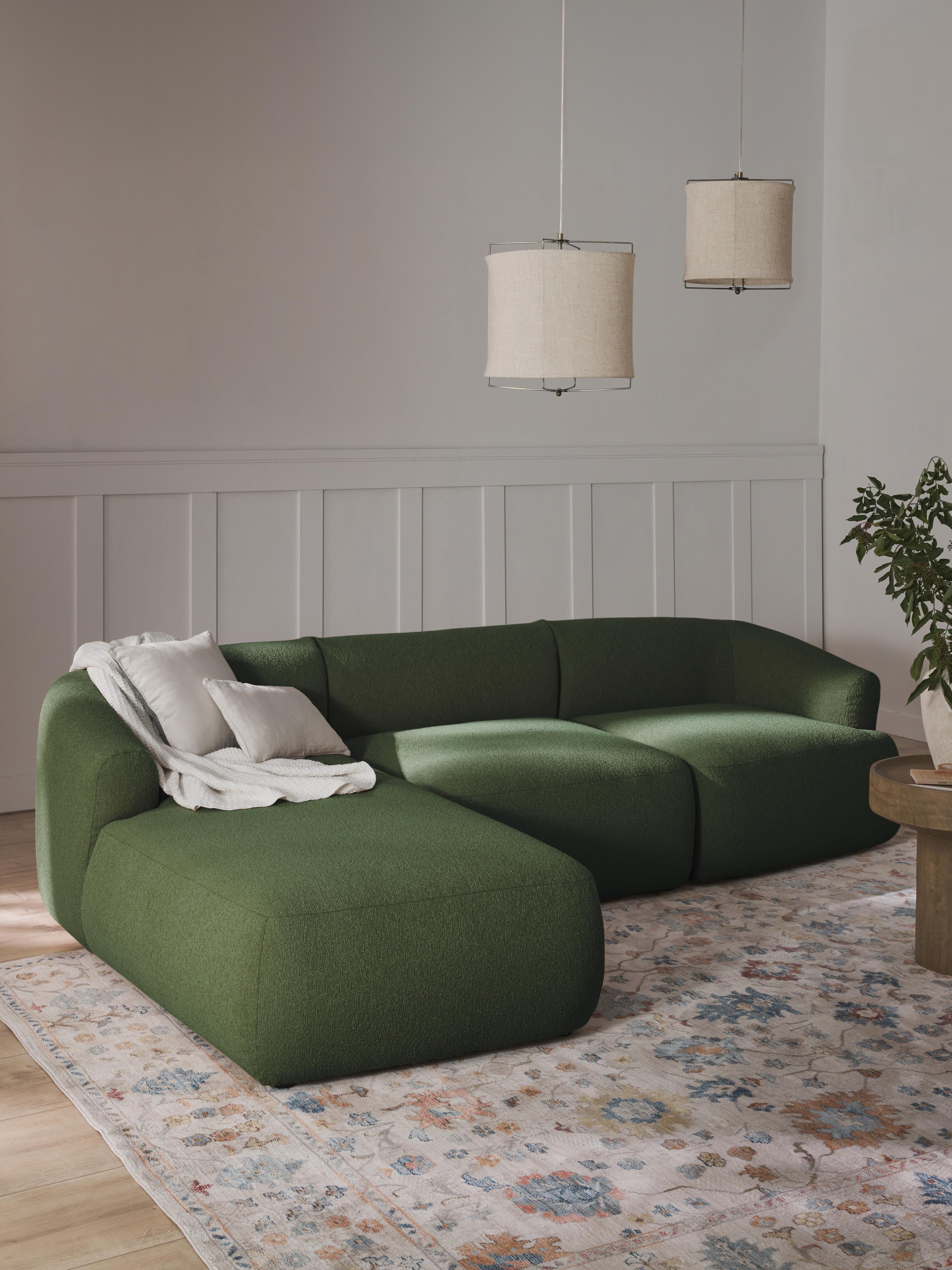 Sofia Modular Bouclé Corner Sofa (3-seater)