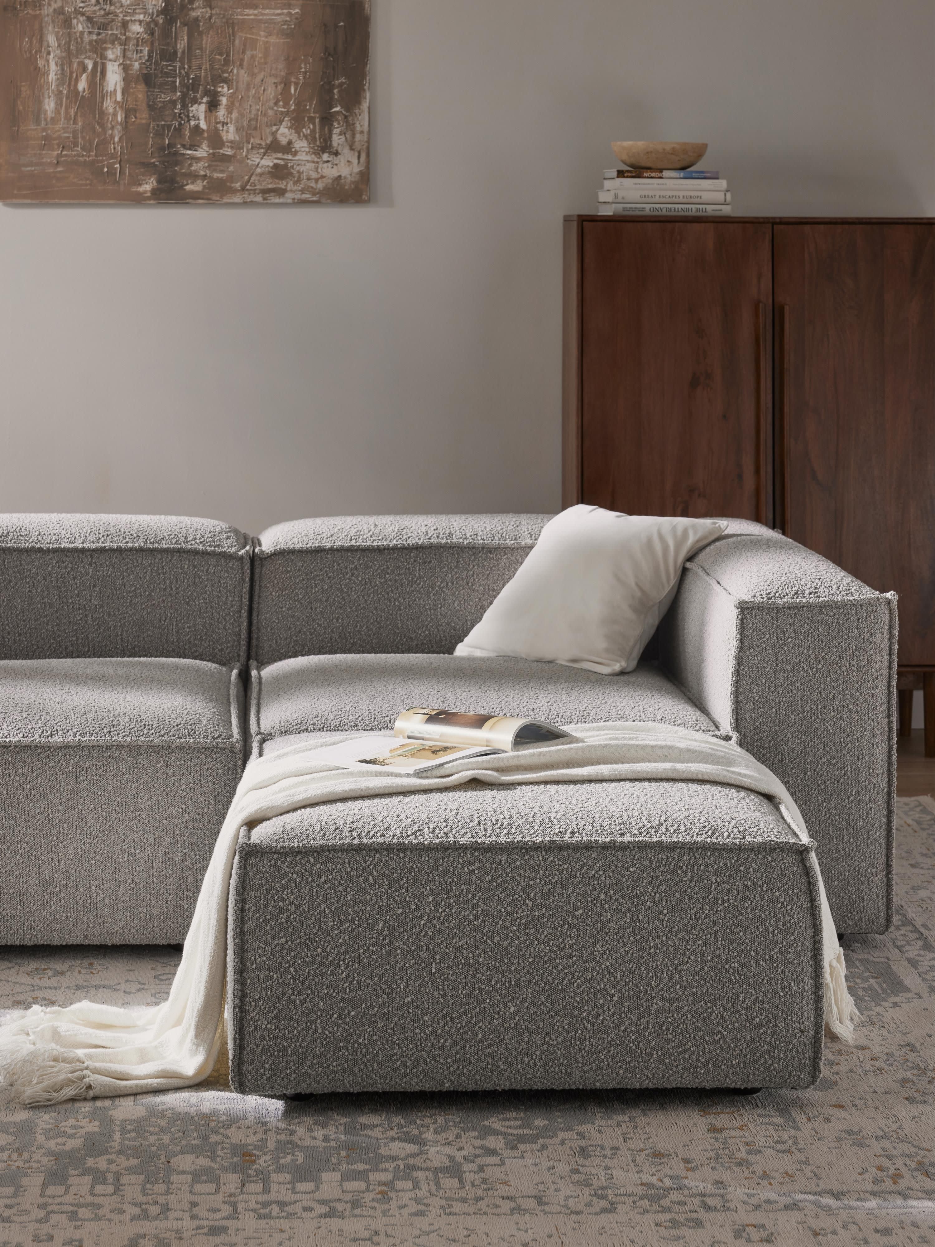 Lennon Bouclé Ottoman