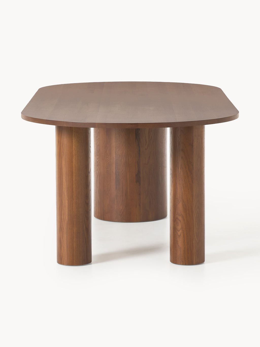 Dunia Oval Oak Wood Dining Table, in various sizes