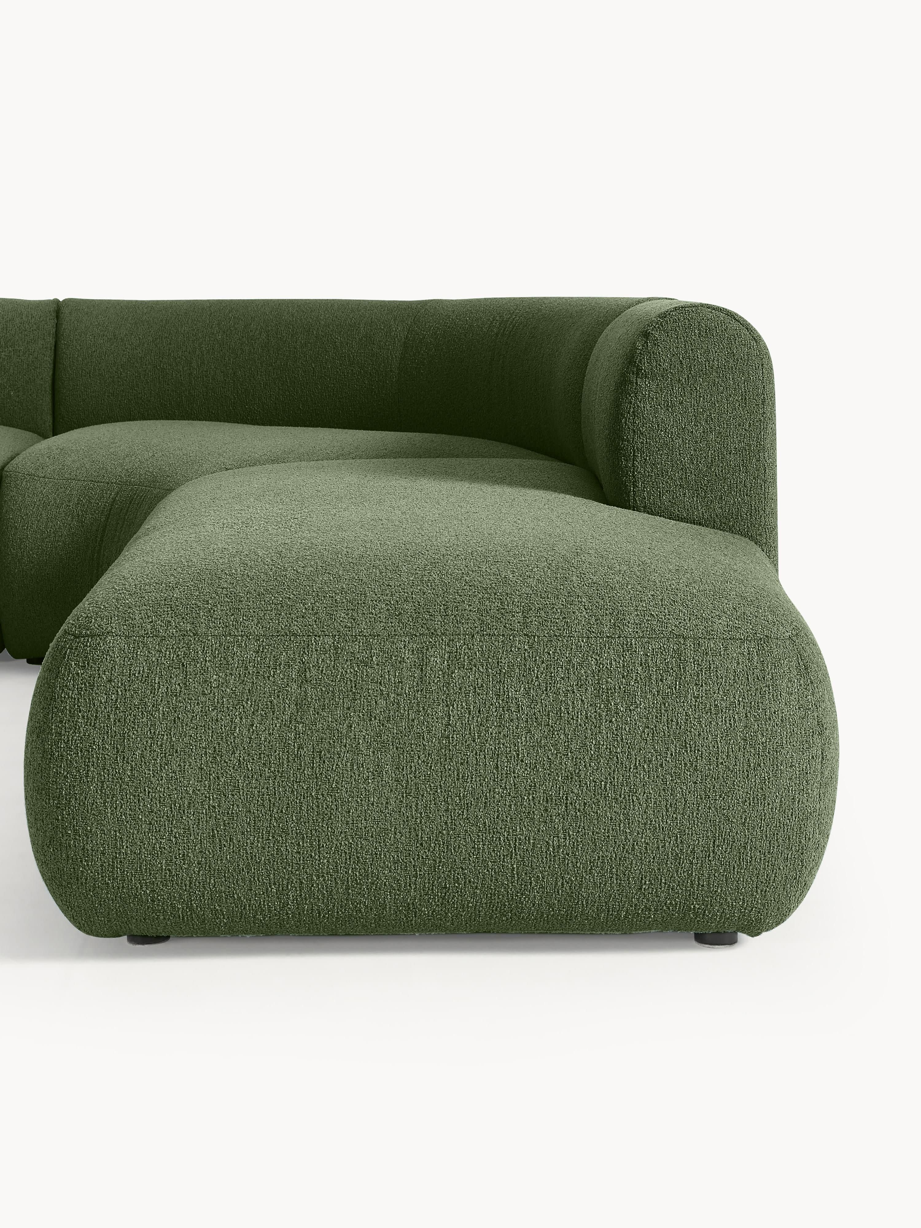 Sofia Modular Bouclé Corner Sofa (4-seater)