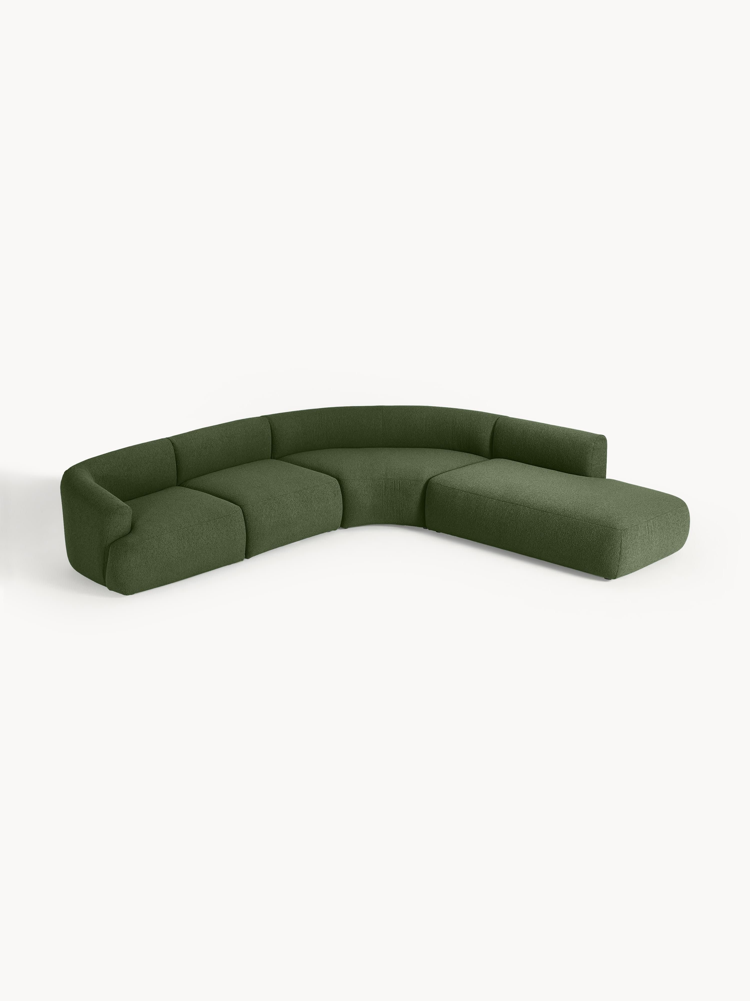 Sofia Modular Bouclé Corner Sofa (4-seater)
