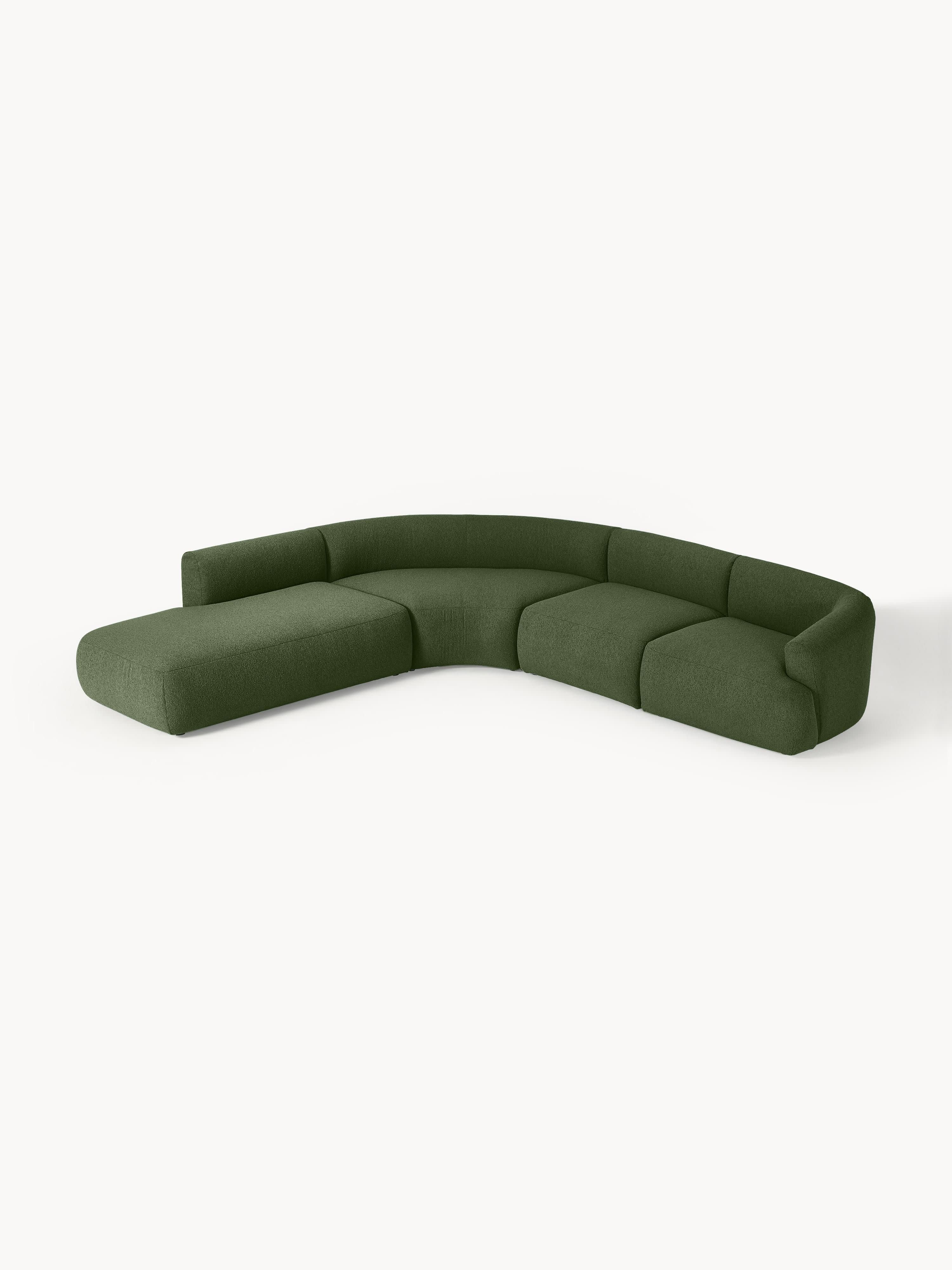 Sofia Modular Bouclé Corner Sofa (4-seater)