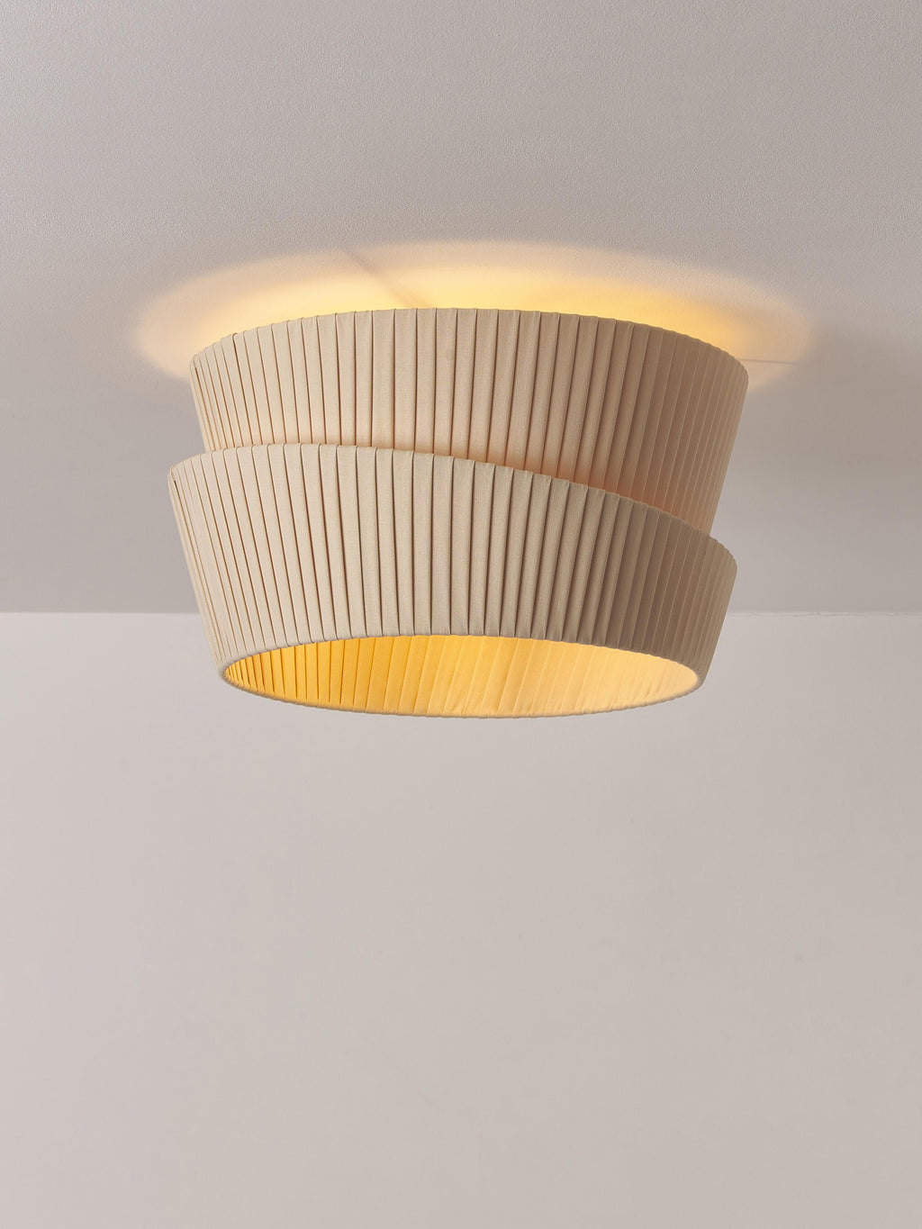 Nyla Ceiling Lamp with An Asymmetrical Lampshade