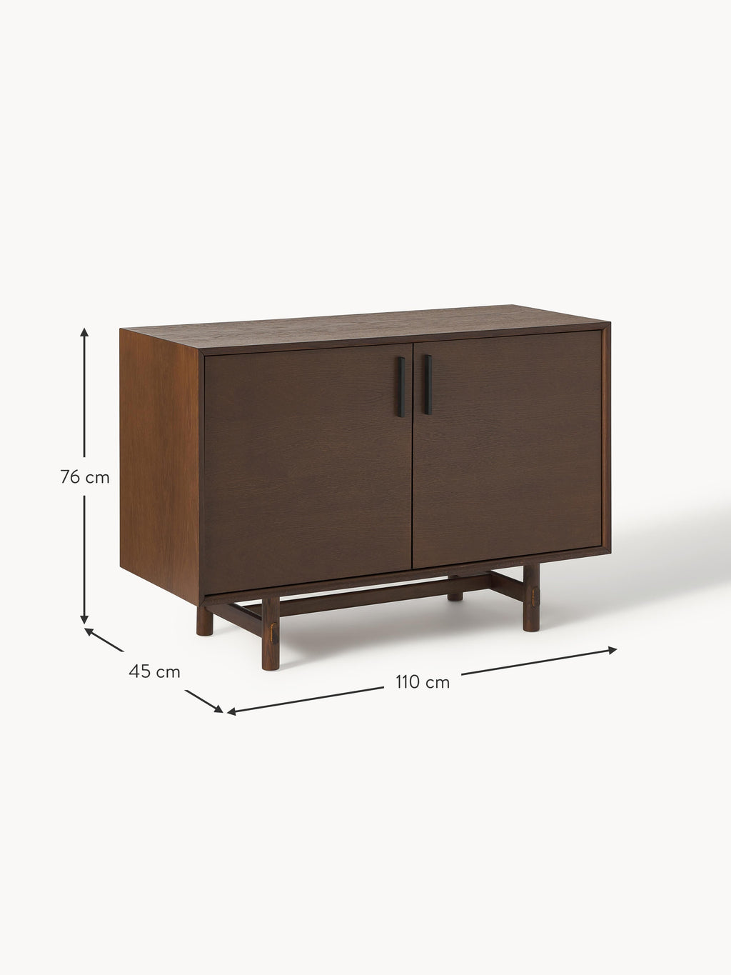 Diana Small Oak Wood Sideboard
