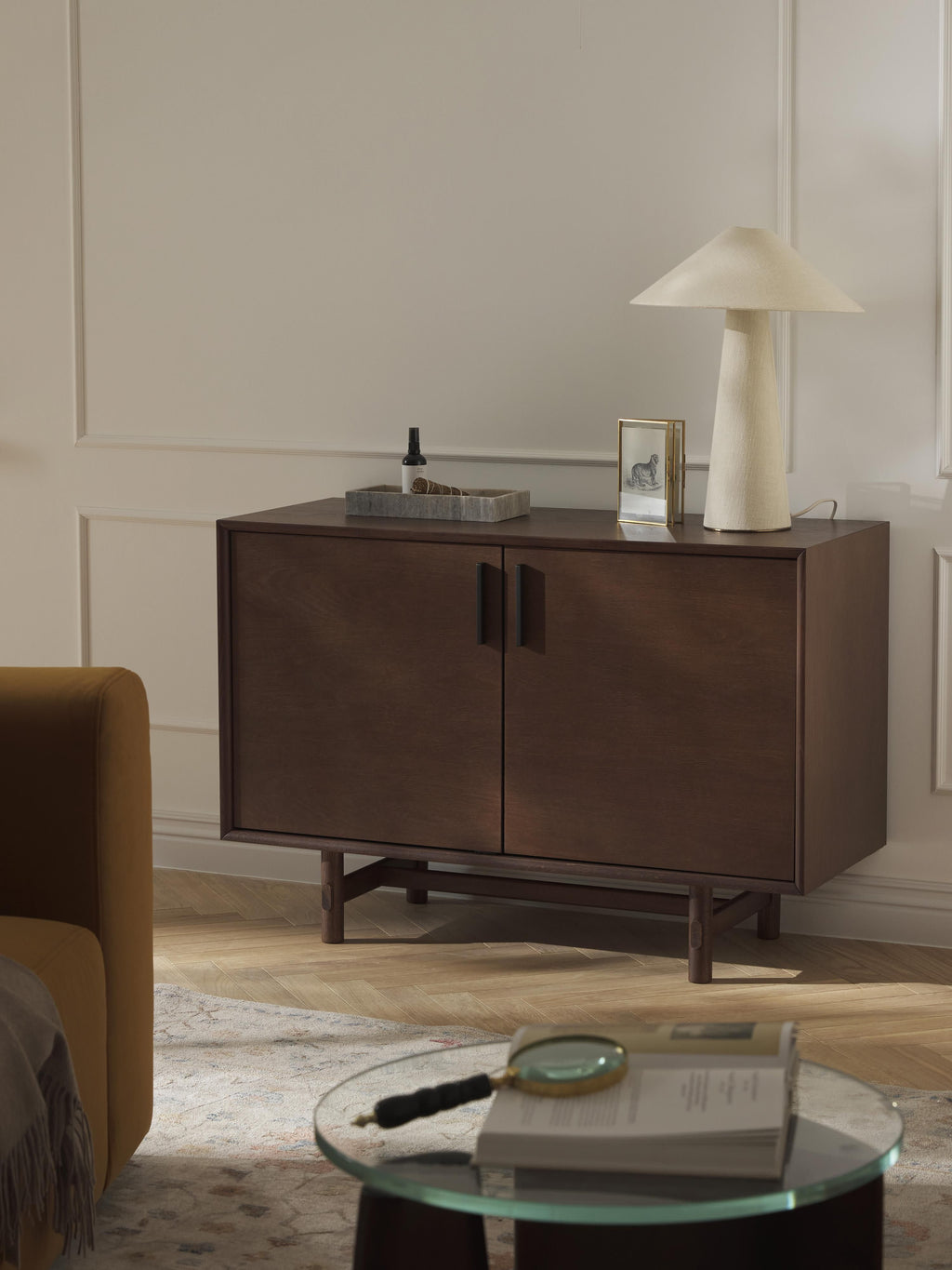 Diana Small Oak Wood Sideboard