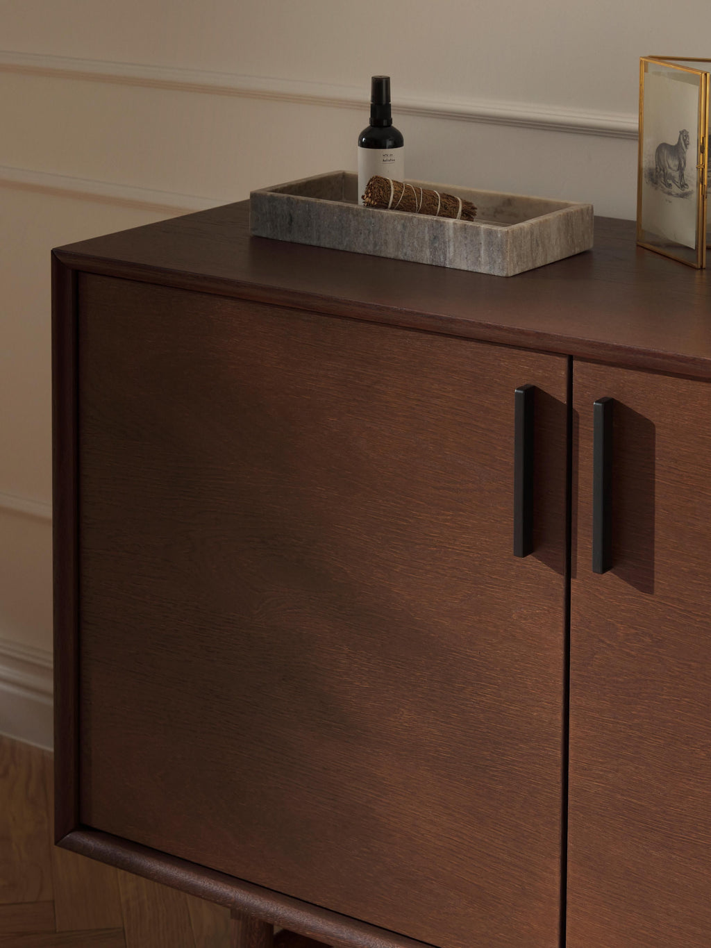 Diana Small Oak Wood Sideboard