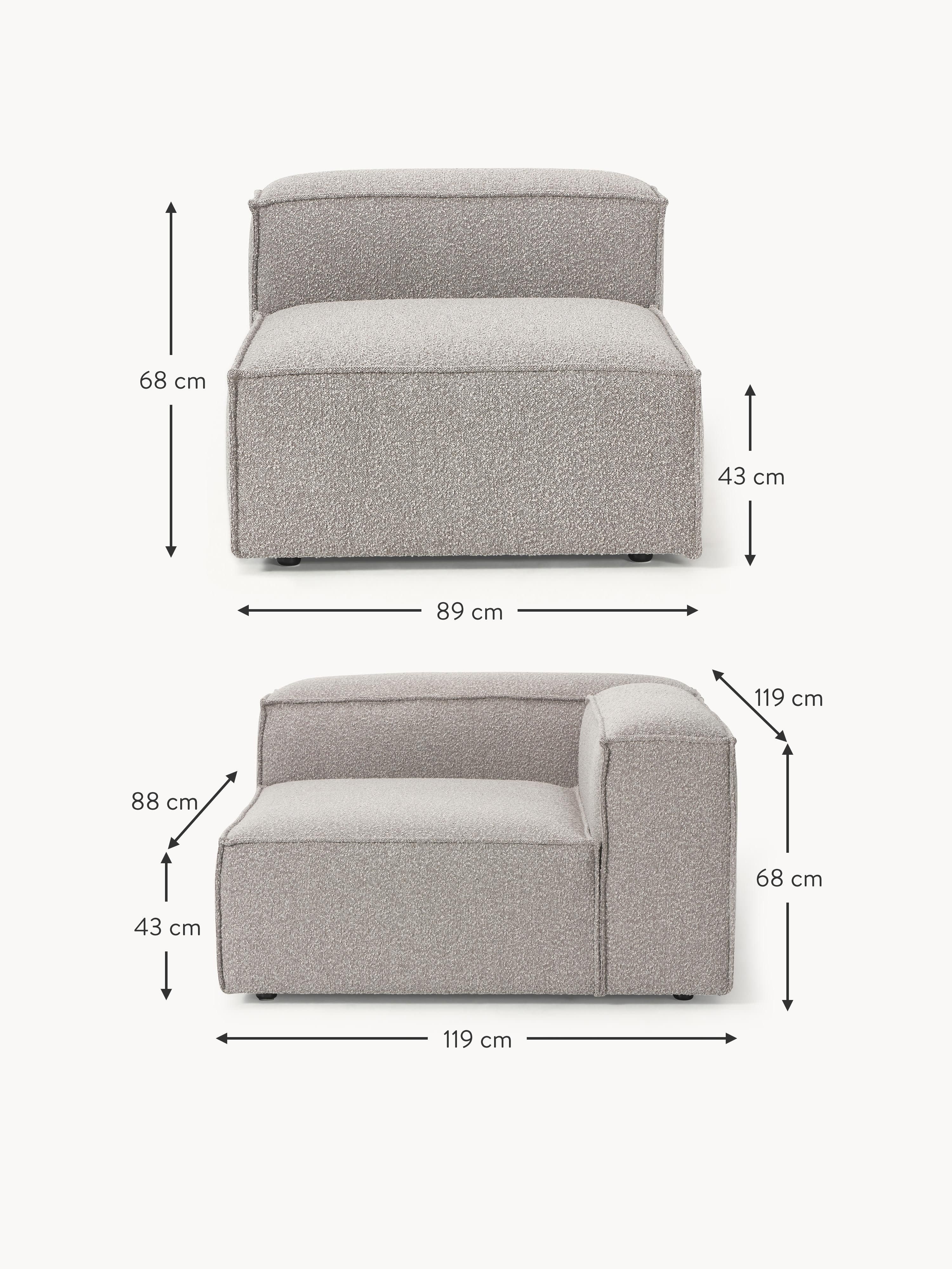 Lennon Bouclé Modular Sofa (4-seater)