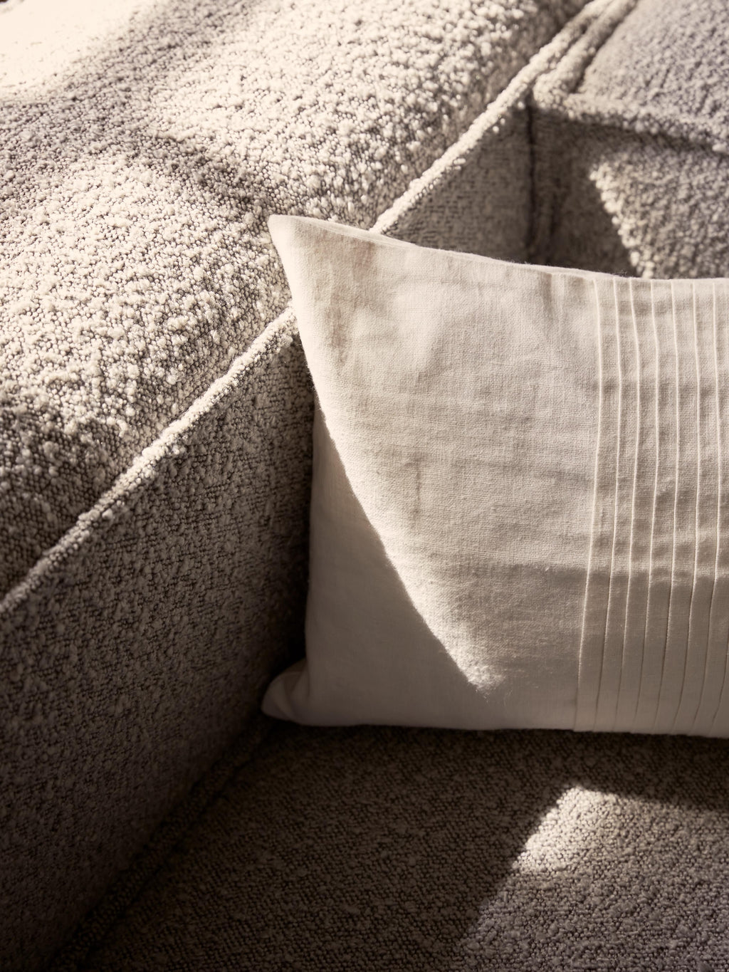 Lennon Bouclé Modular Sofa (4-seater)