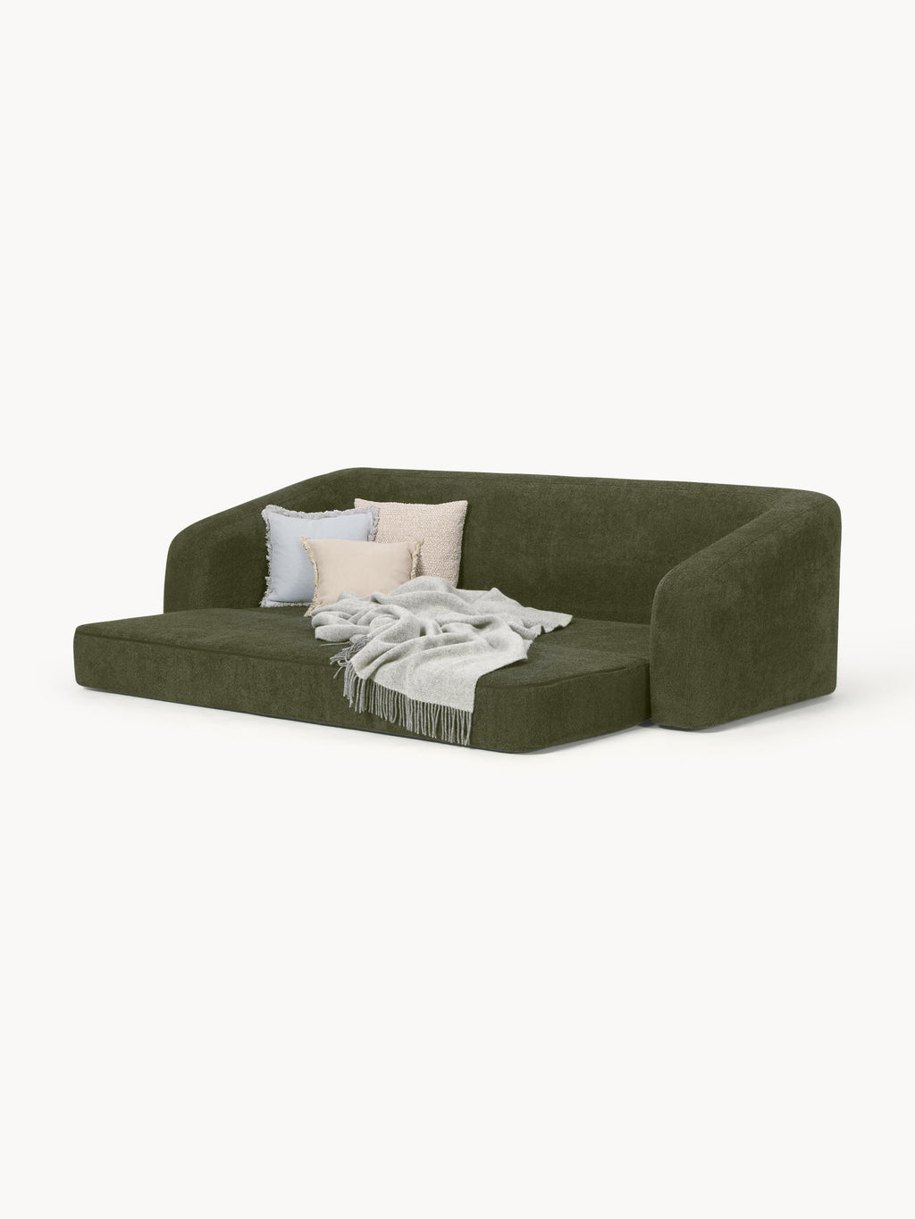Eliot Teddy Bouclé Sofa Bed (3-seater)