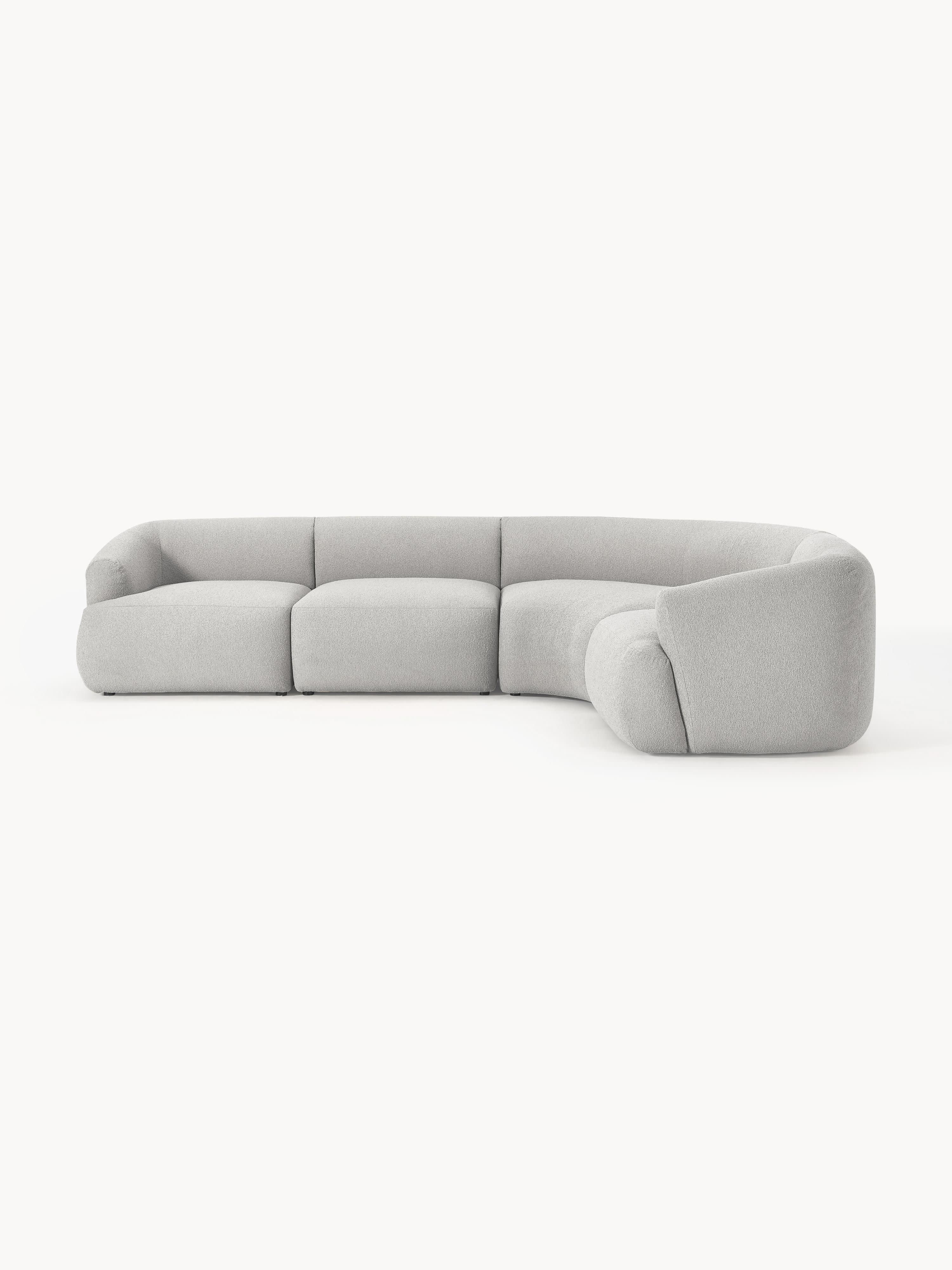 Sofia Modular Bouclé Corner Sofa (4-seater)