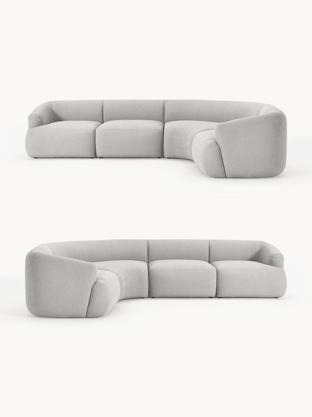 Sofia Modular Bouclé Corner Sofa (4-seater)