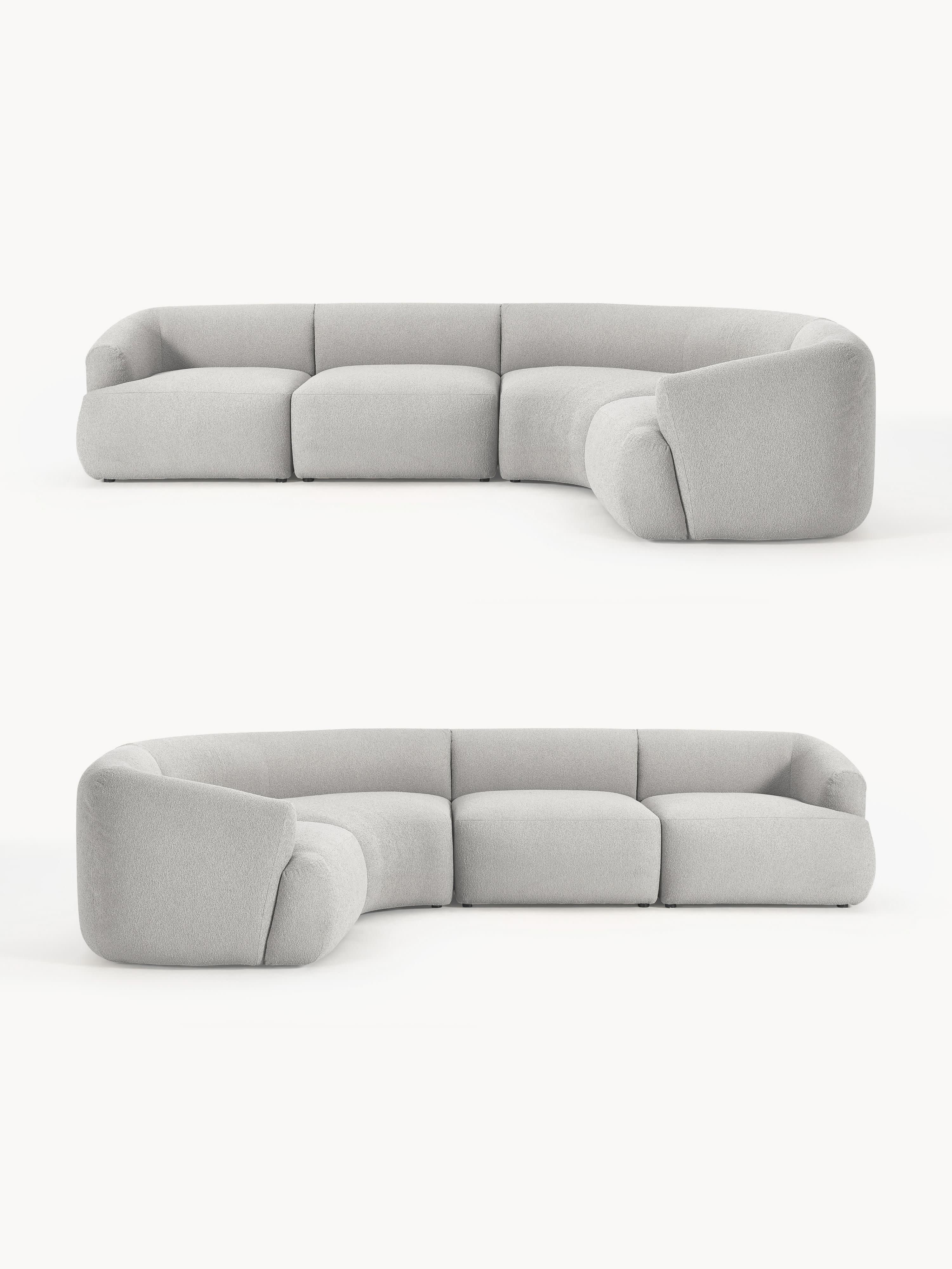 Sofia Modular Bouclé Corner Sofa (4-seater)