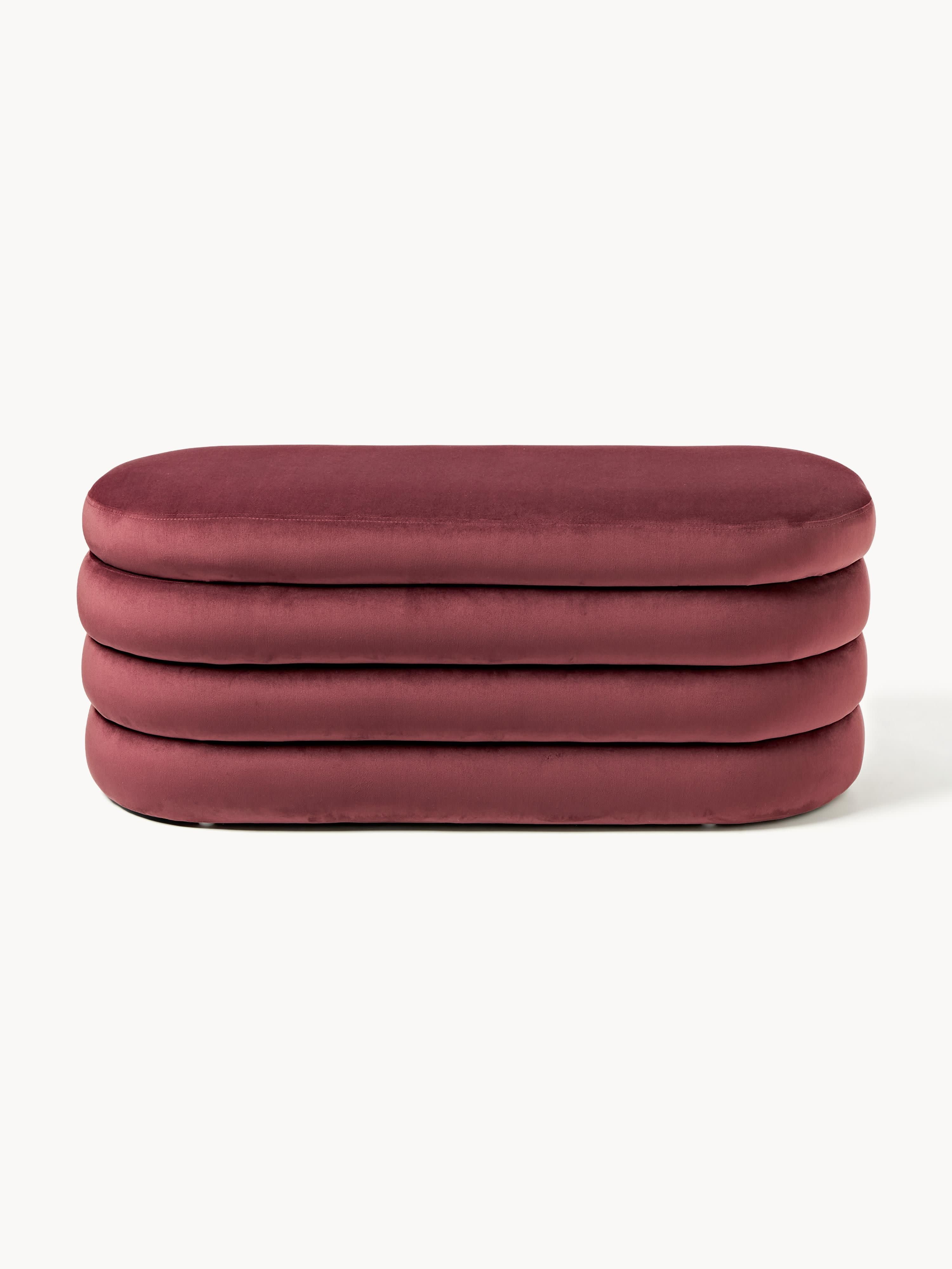 Alto Velvet Upholstered Bench with Storage Space