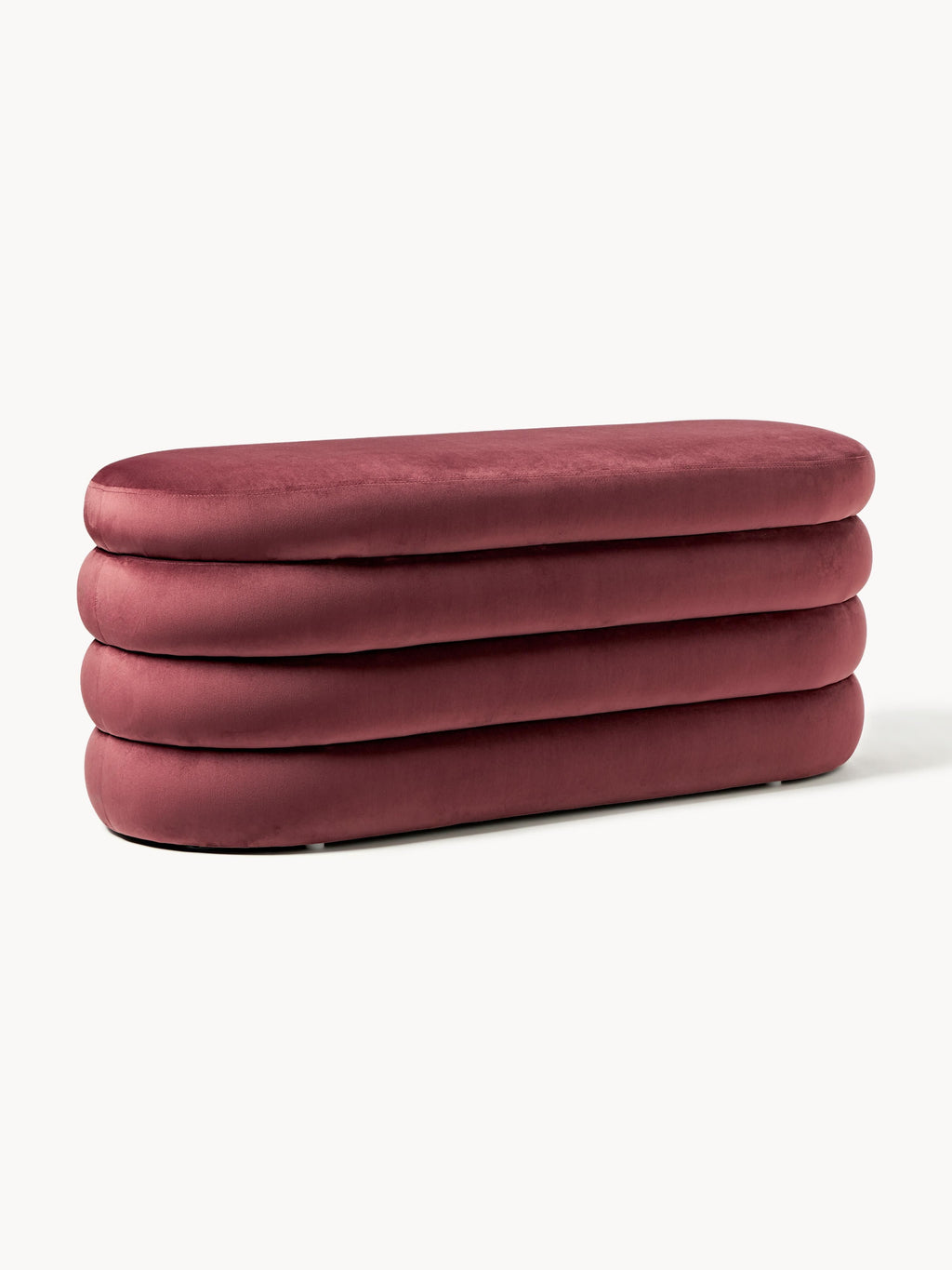 Gallery image 1 - Velvet Upholstered Bench Alto with Storage Space