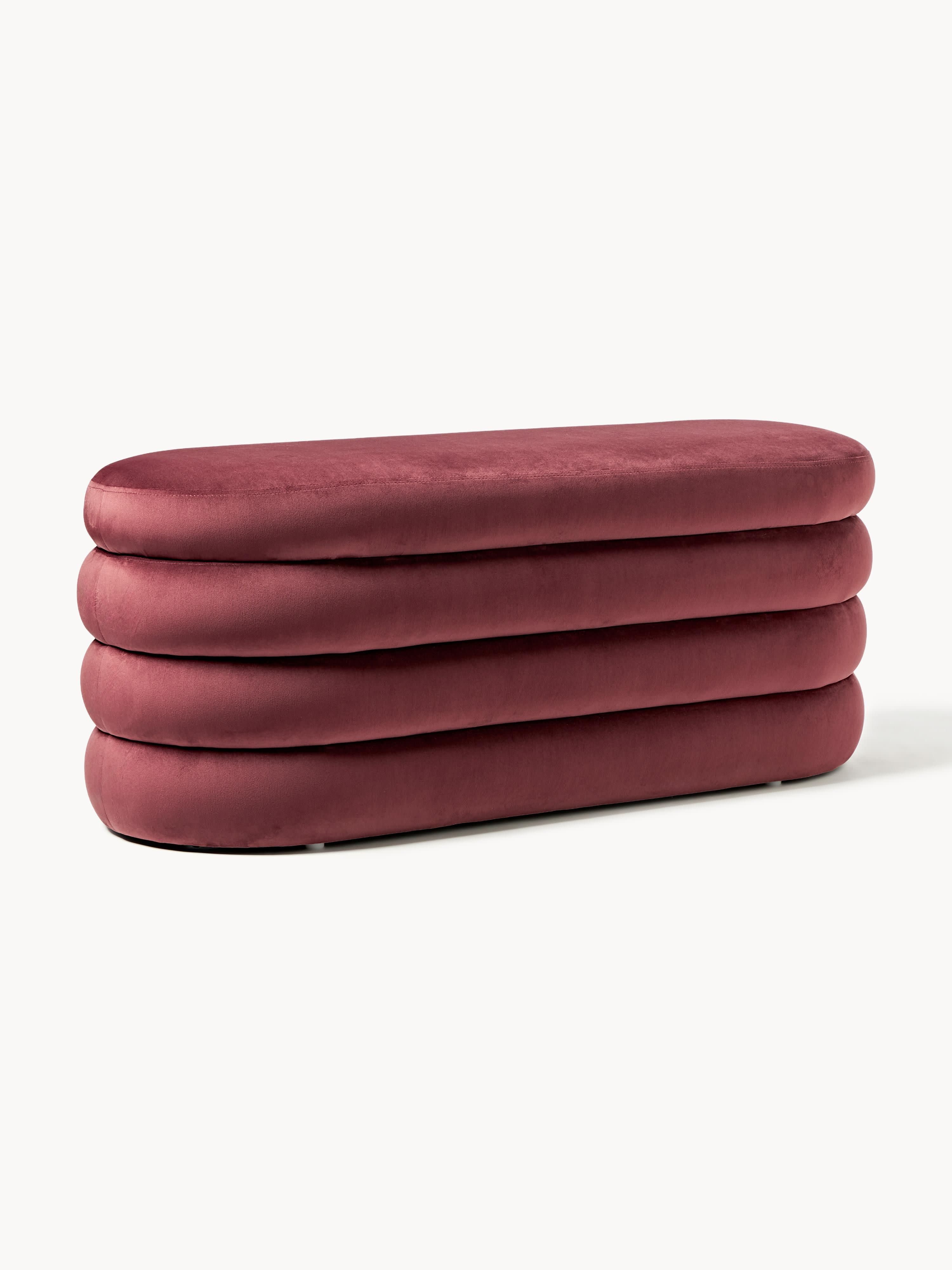 Gallery image 1 - Velvet Upholstered Bench Alto with Storage Space