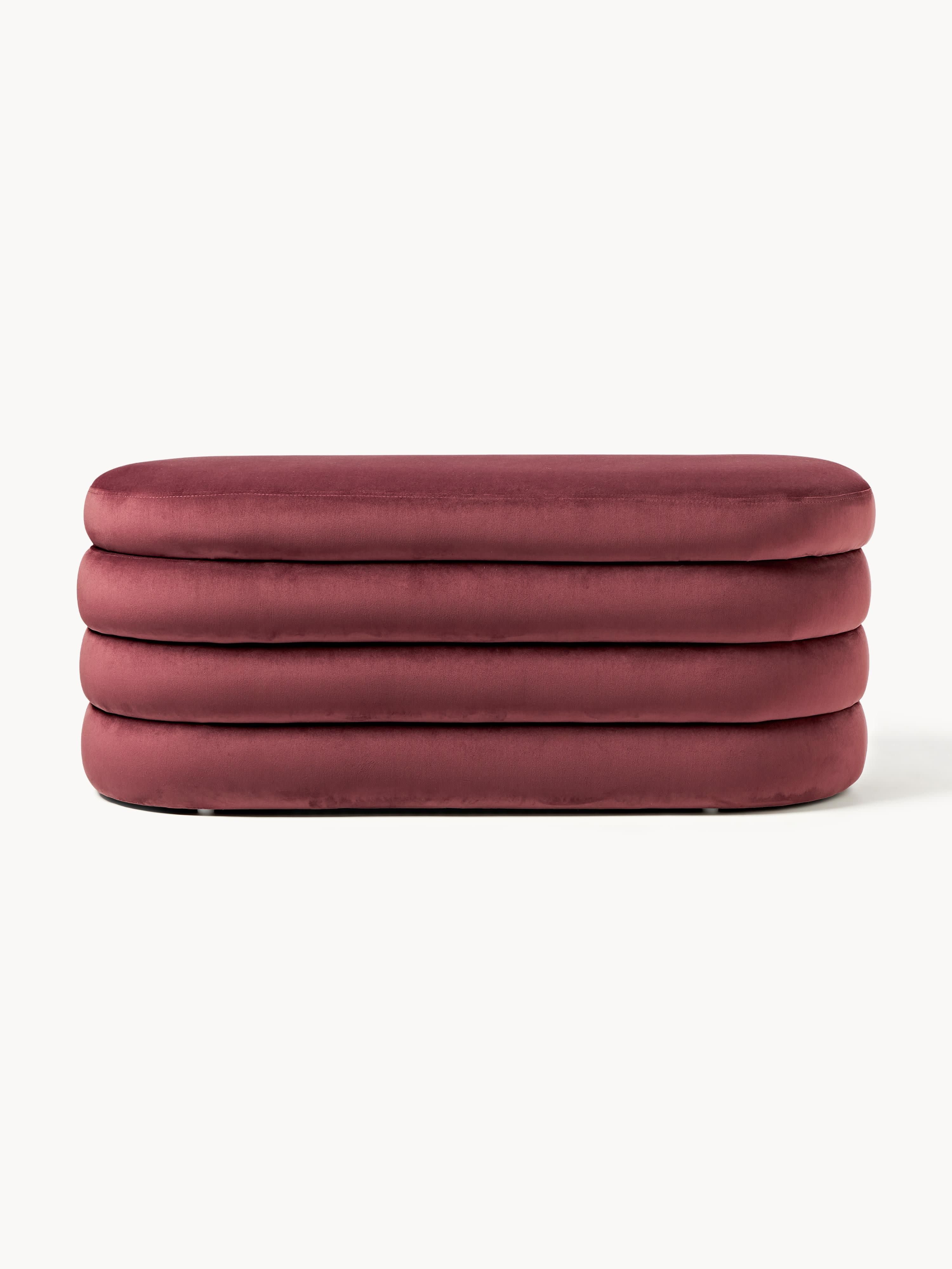 Alto Velvet Upholstered Bench with Storage Space