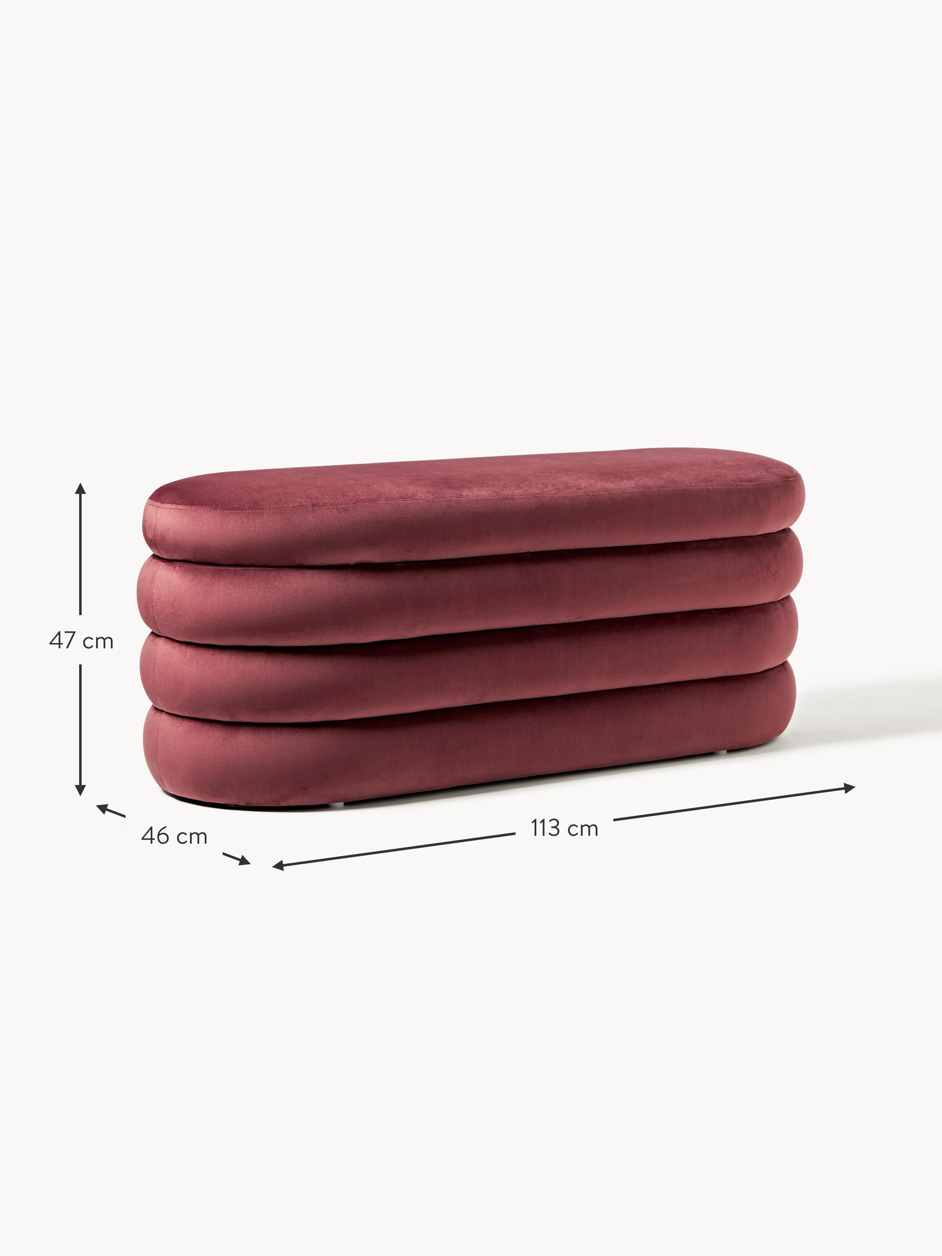 Alto Velvet Upholstered Bench with Storage Space
