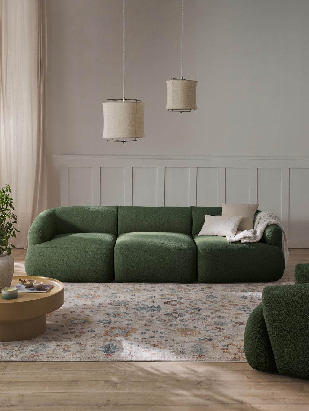 Sofia Modular Bouclé Sofa (4-seater)