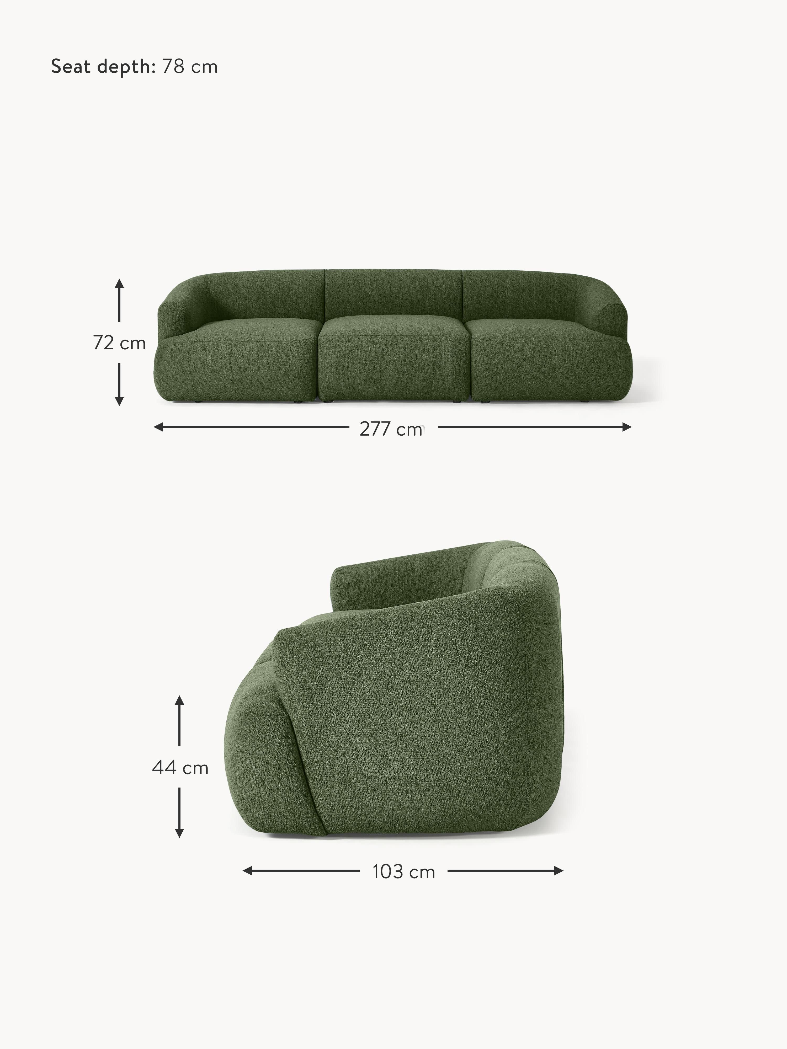 Sofia Modular Bouclé Sofa (4-seater)