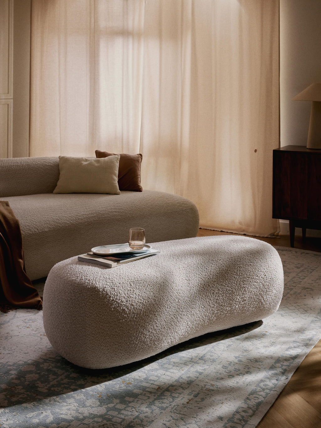 Alba Teddy-Bouclé XL Ottoman