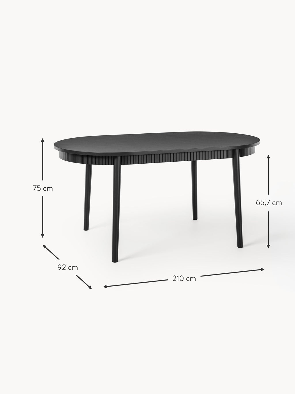 Calary Extendable Dining Table, in various sizes
