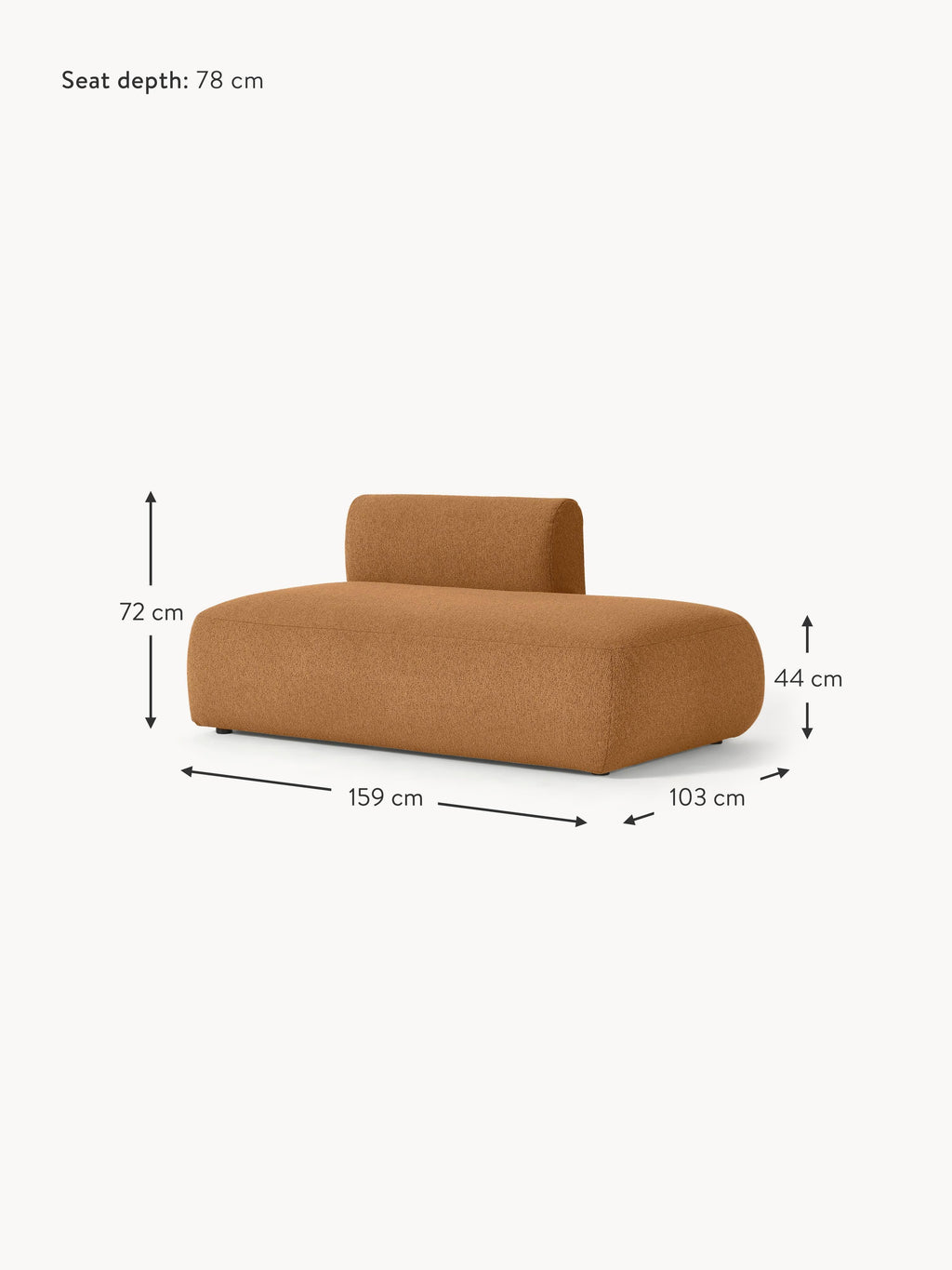 Sofia Bouclé Chaise Module