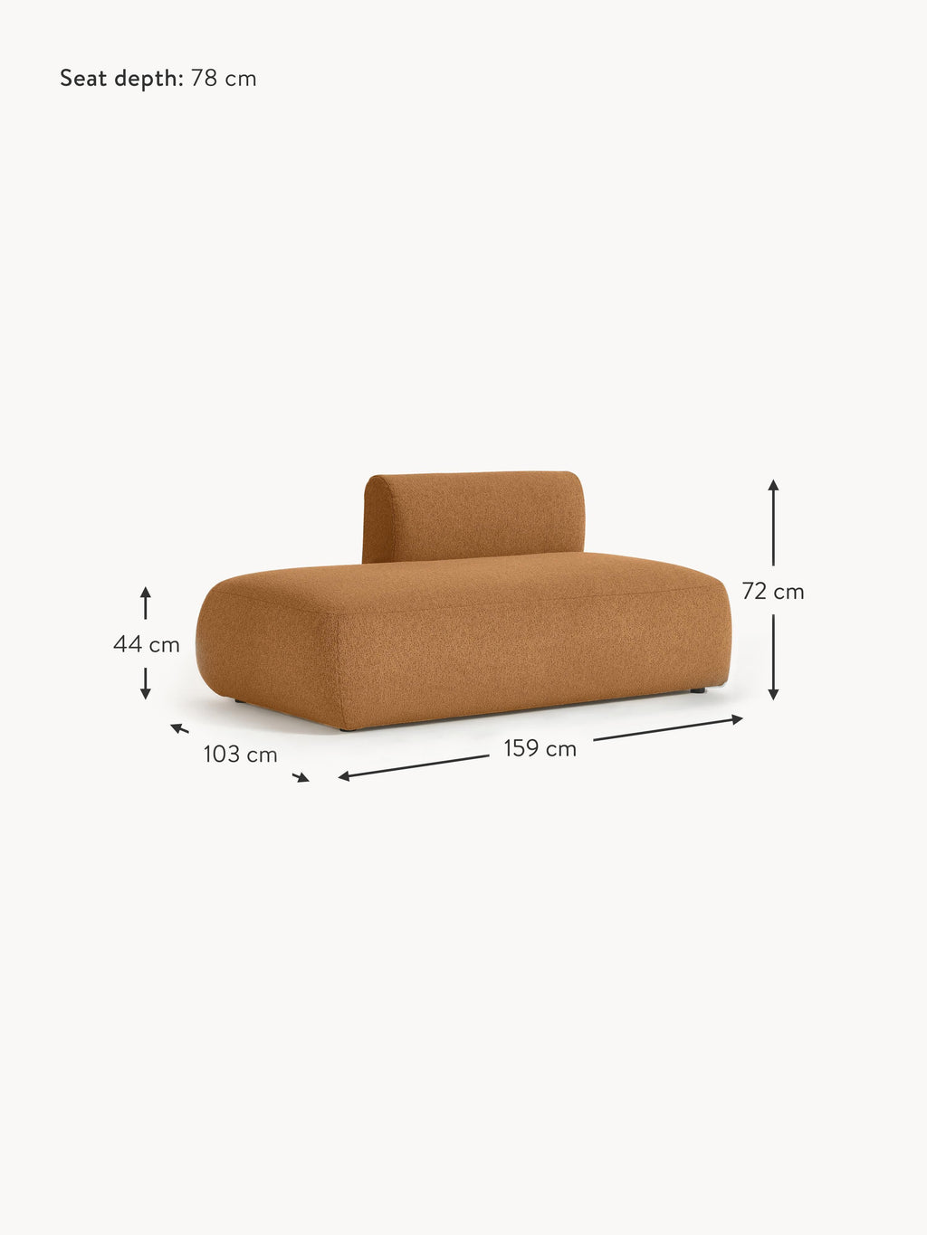 Sofia Bouclé Chaise Module