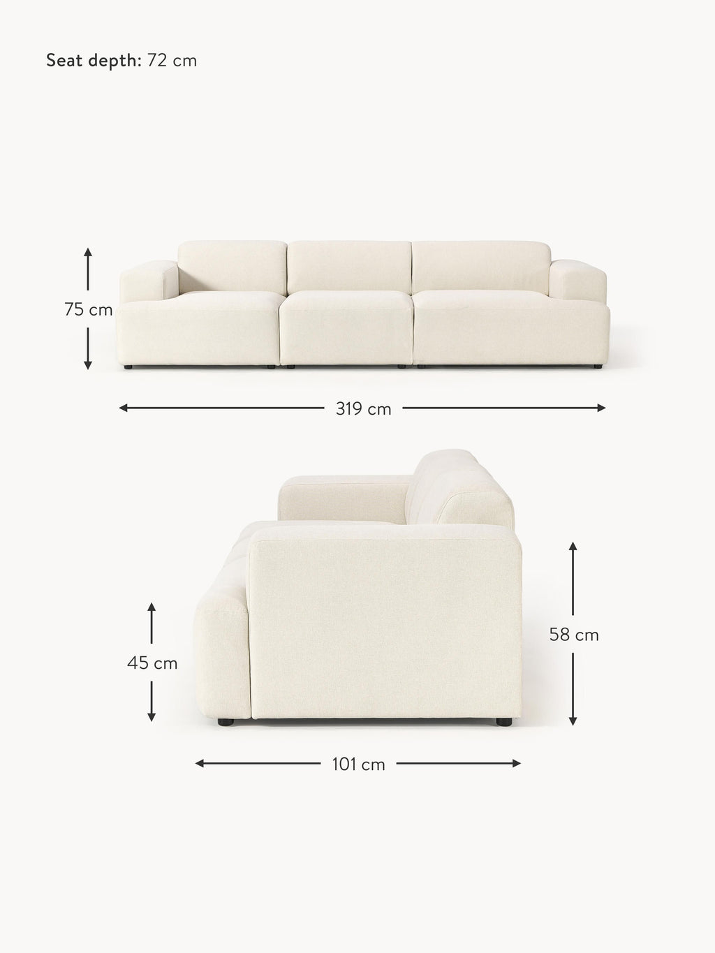 Melva Sofa (4-seater)