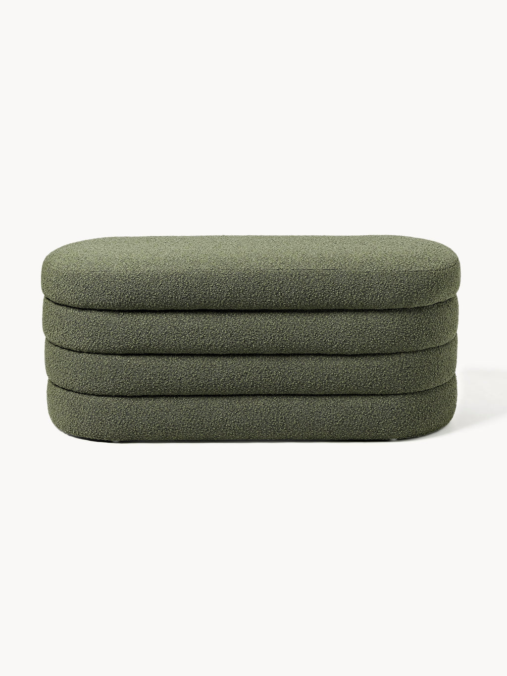 Alto Bouclé Upholstered Bench with Storage Space
