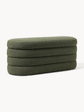 Gallery image 1 - Bouclé Upholstered Bench Alto with Storage Space