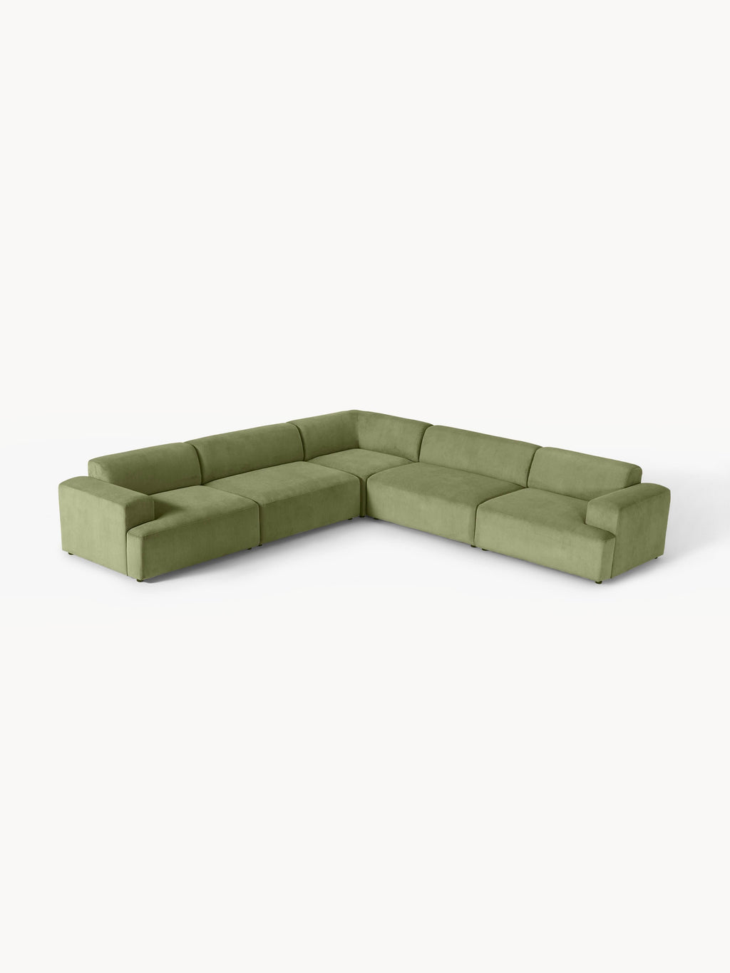 Gallery image 1 - Corduroy Corner Sofa Melva (4-seater)