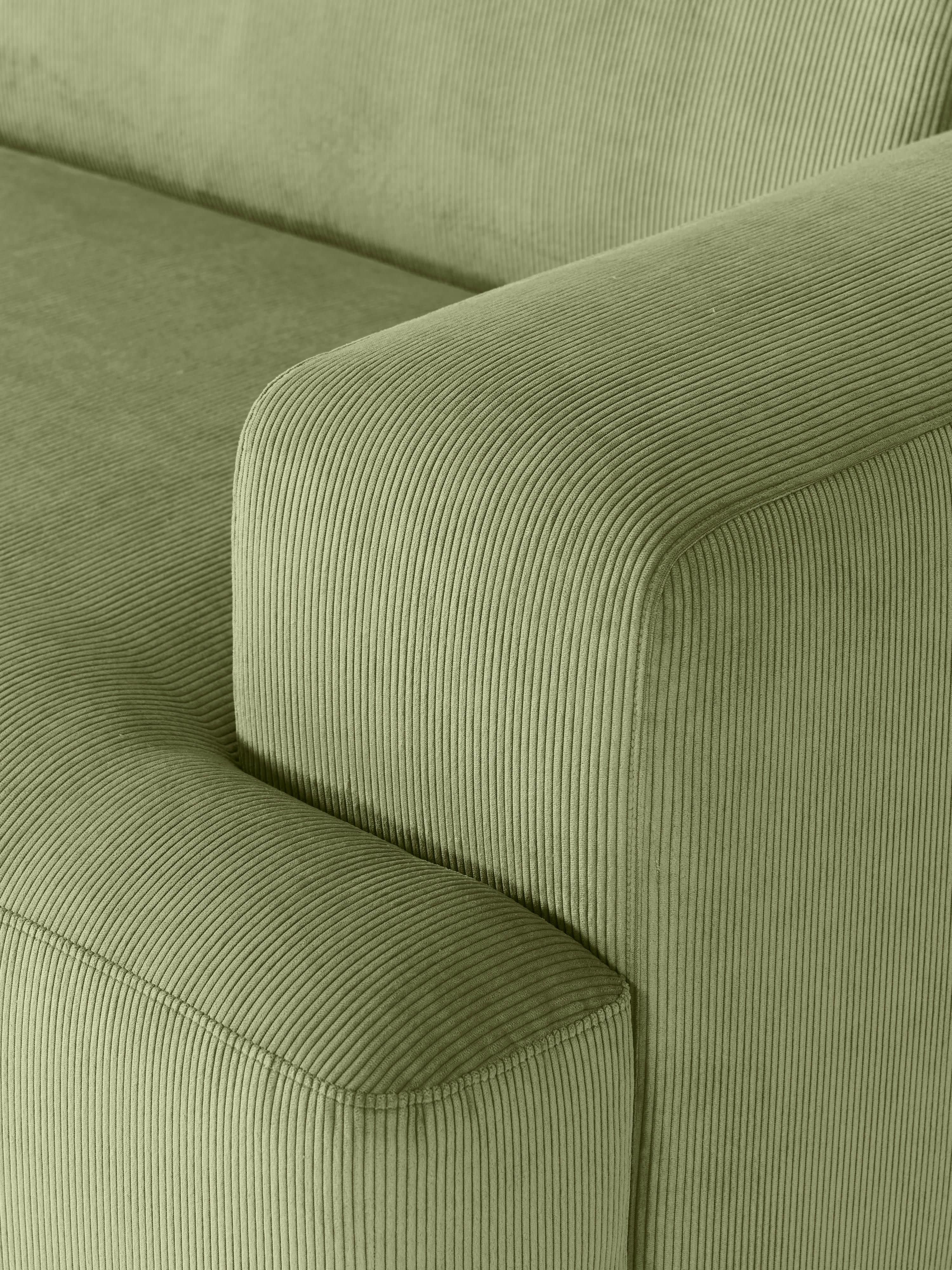 Melva Corduroy Corner Sofa (4-seater)
