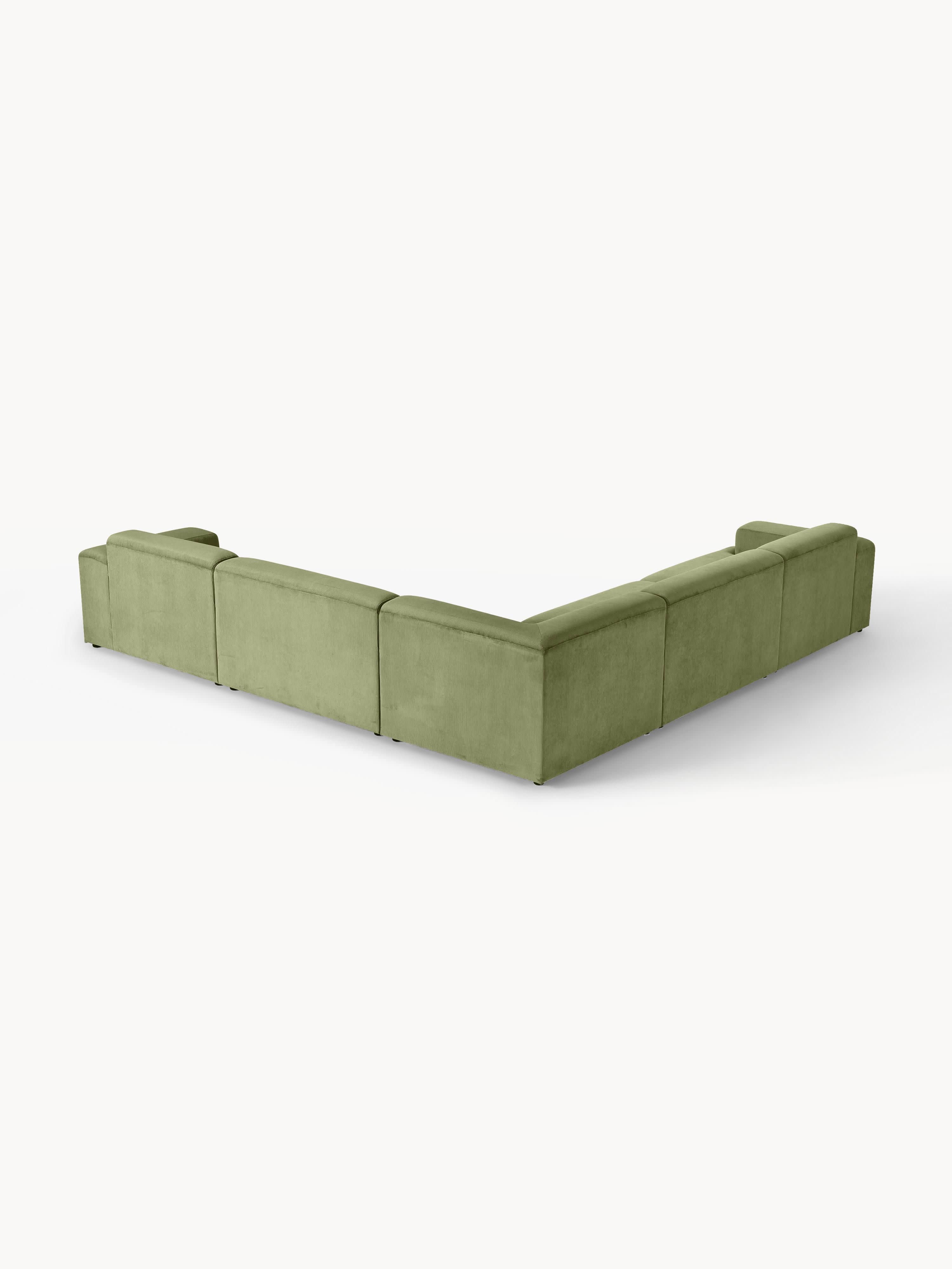 Melva Corduroy Corner Sofa (4-seater)