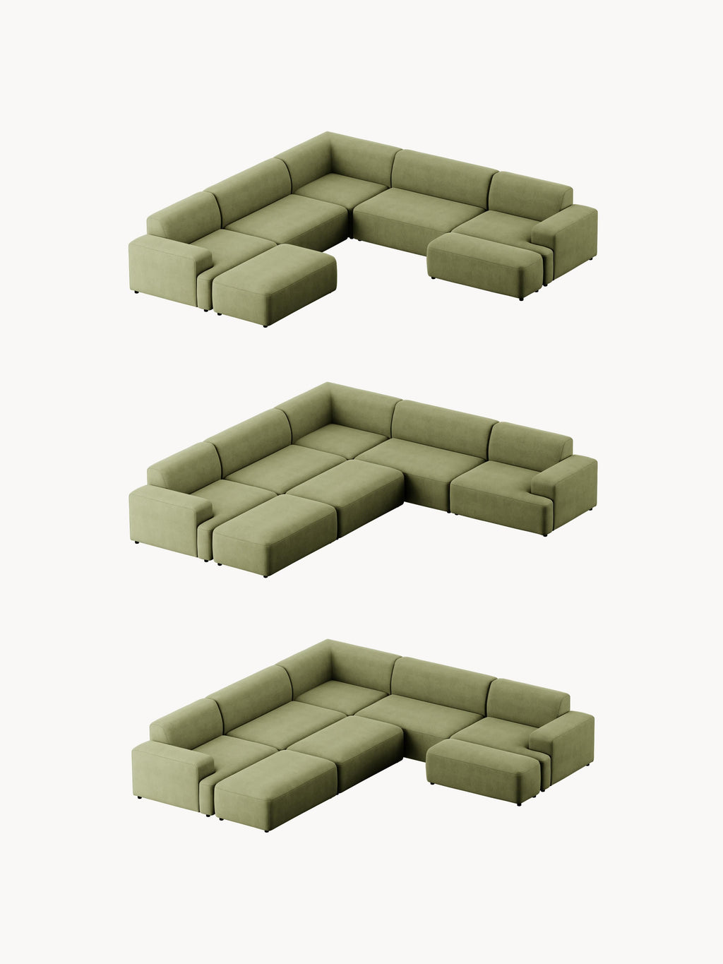 Melva Corduroy Corner Sofa (4-seater)