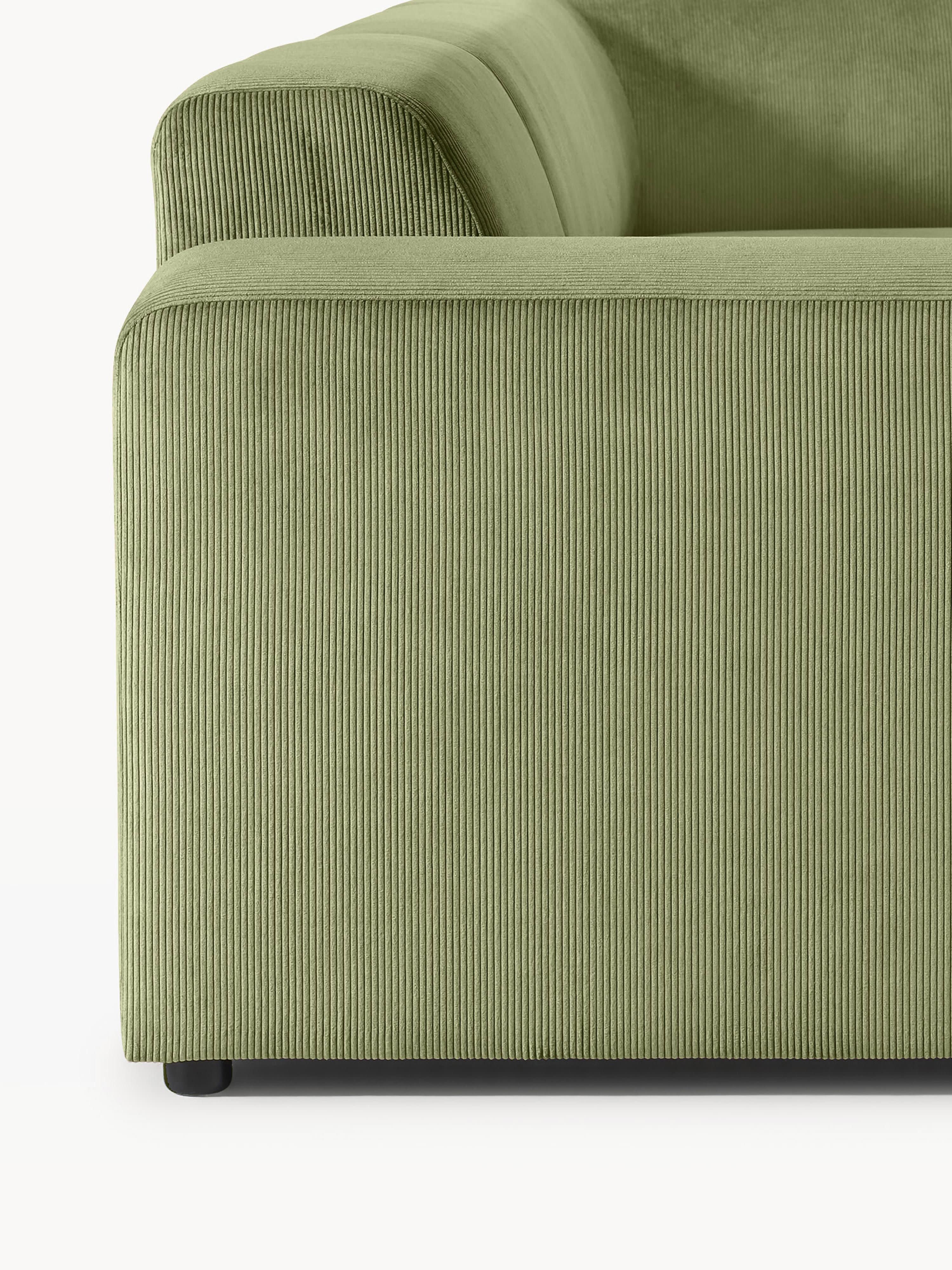 Melva Corduroy Corner Sofa (4-seater)