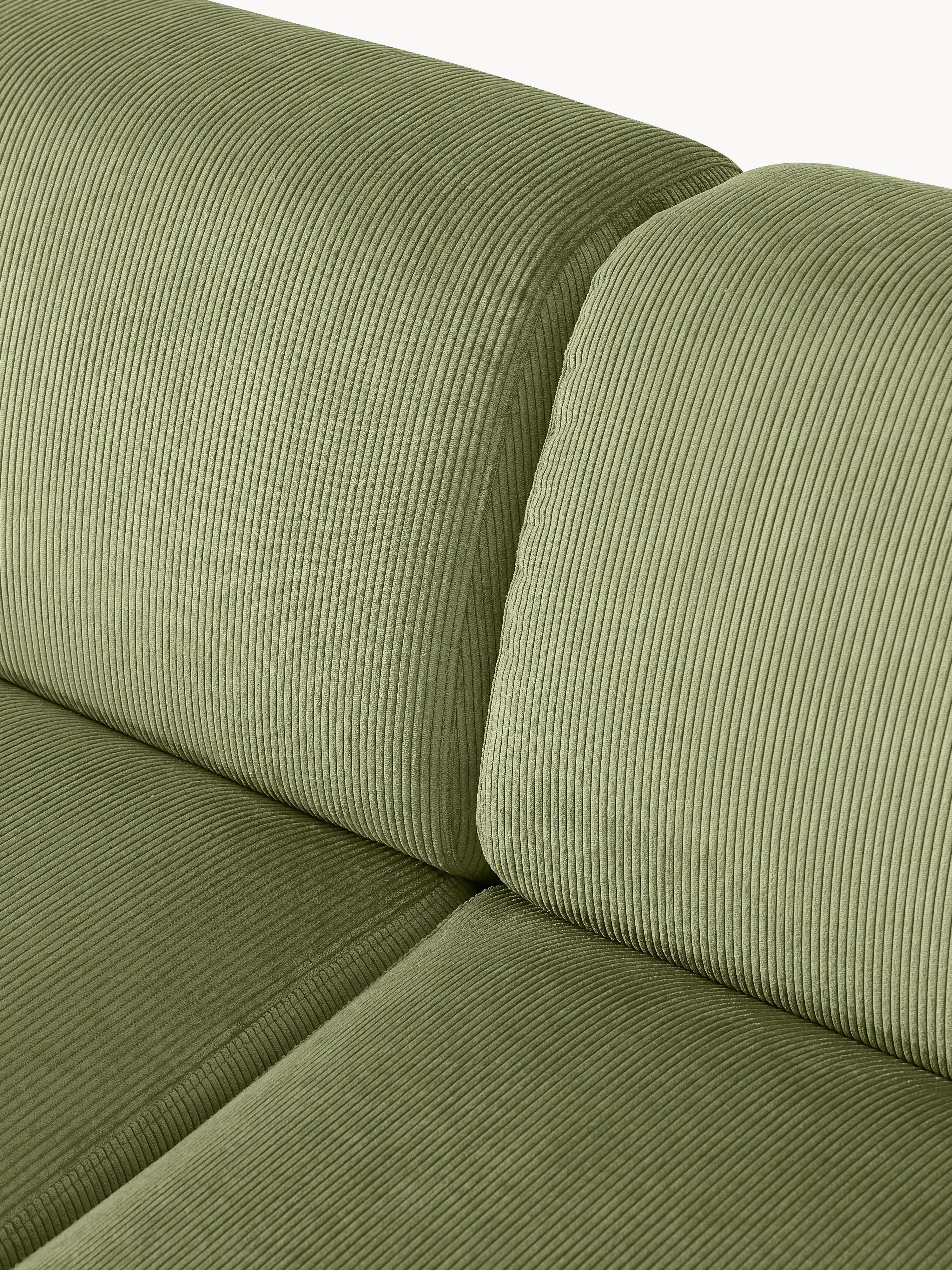 Melva Corduroy Corner Sofa (4-seater)